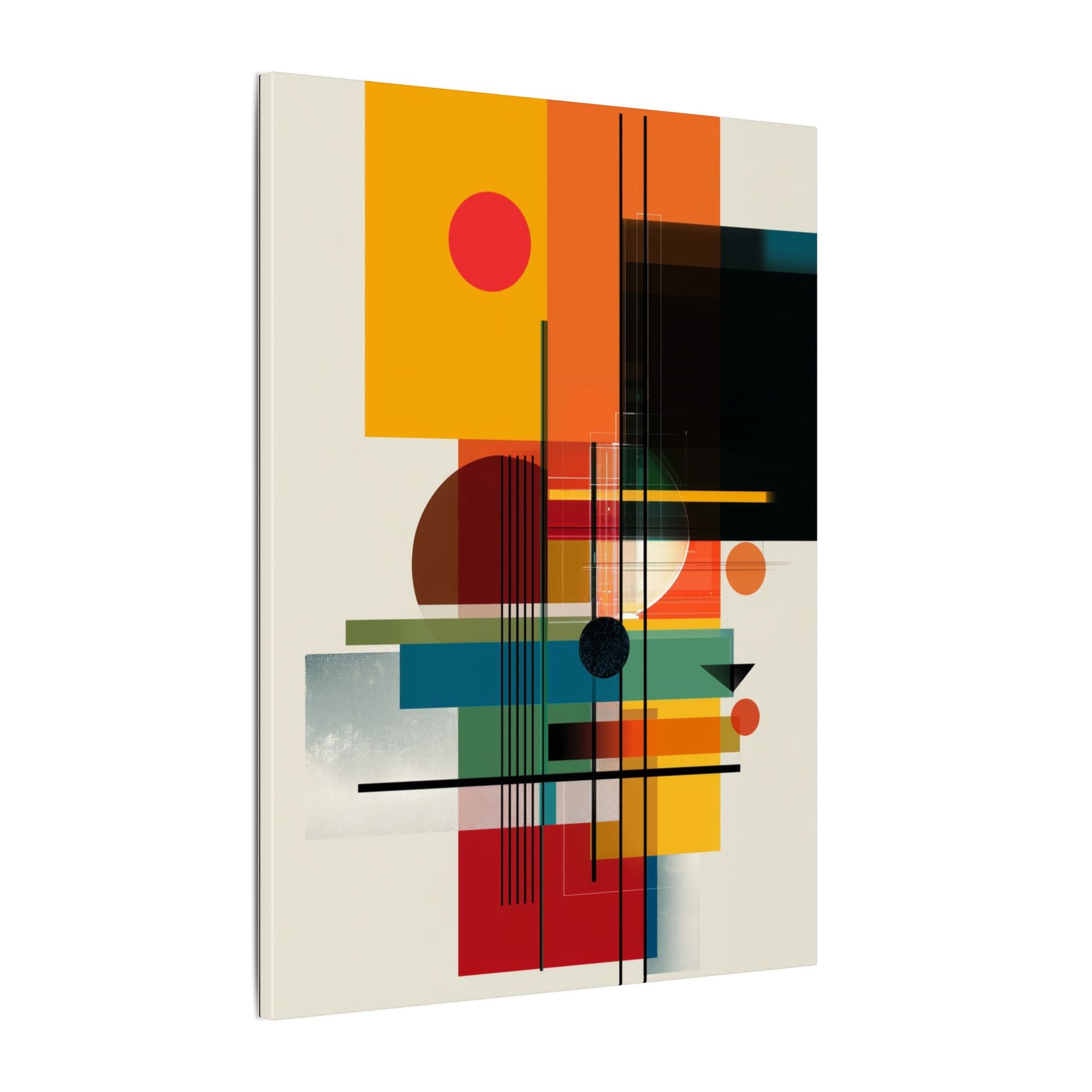 Geometric Harmony: Bauhaus Intersections, Constructivist Layers, Abstract Color Blocks   |   Custom Orders Accepted