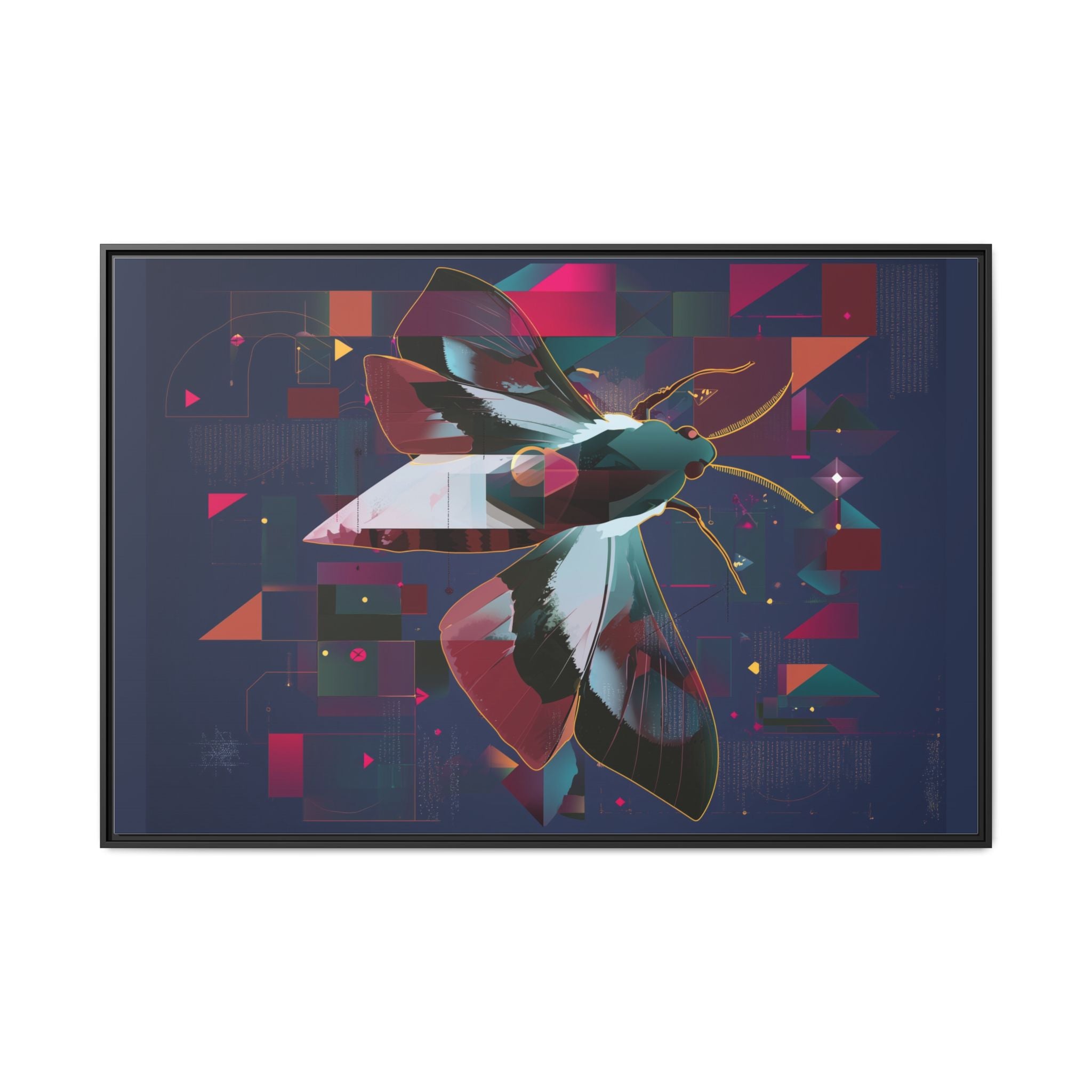 Digital Metamorphosis: Geometric Butterfly, Technological Nature   |    Custom Orders Available