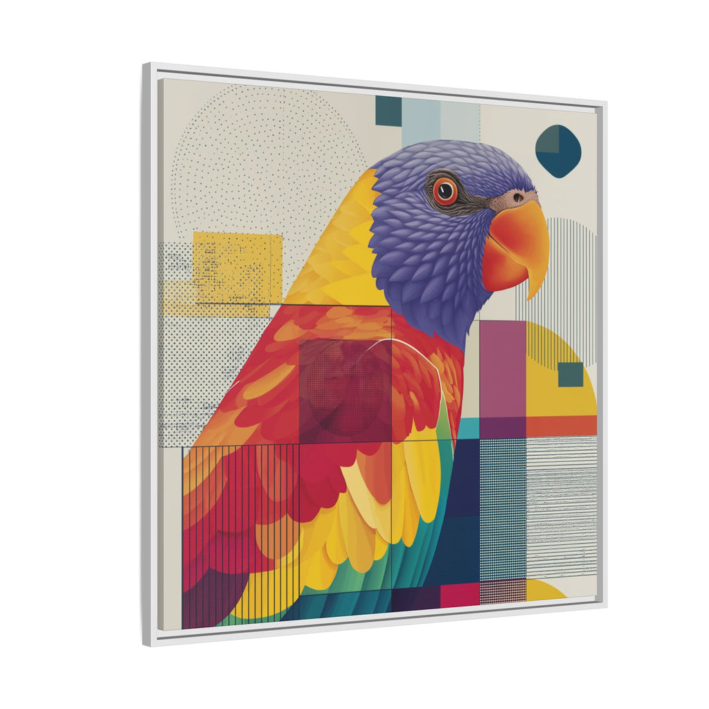 Geometric Parrot: Abstract Wildlife Art, Modern Color Block Design   |  Personalized & Custom Orders Available