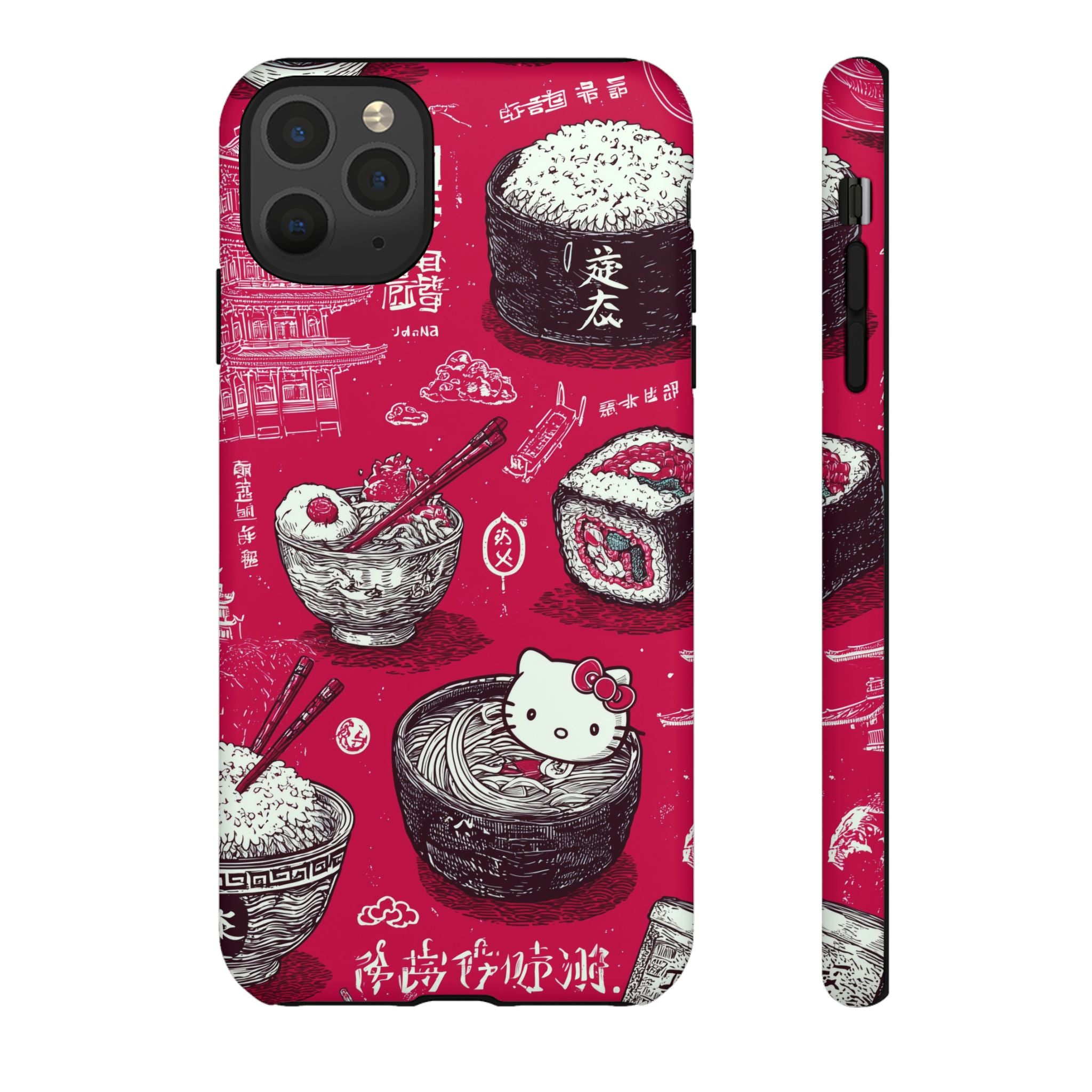 Japanese Kitty Vibrant Phone Case - Tough Case | Funky, Colorful, Unique Design for Personalization, Gift, Accessory, Protection, Trendy