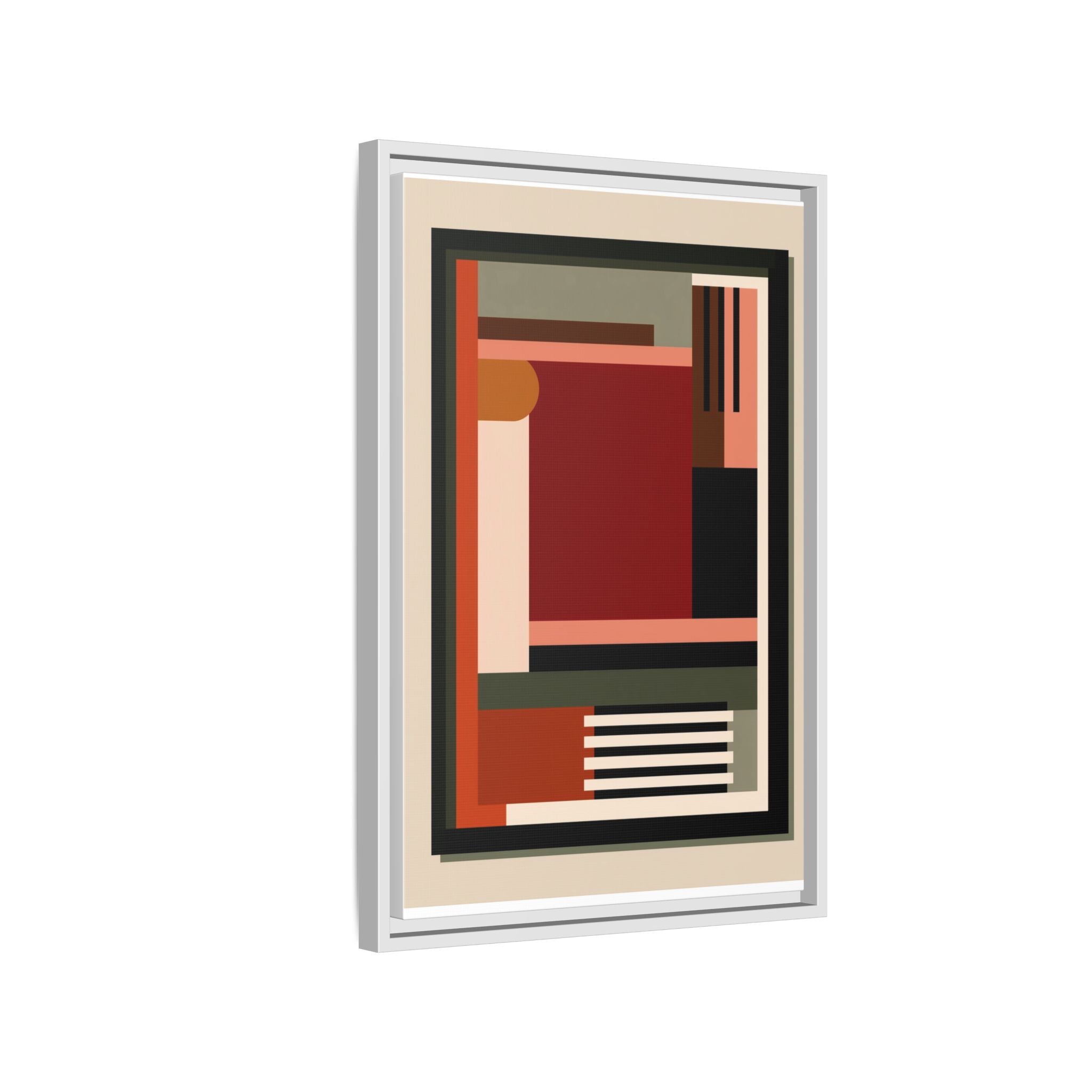 Architectural Geometries: Modern Abstract Composition, Bauhaus-Inspired Design, Geometric Color Blocking   |   Custom Orders Accepted