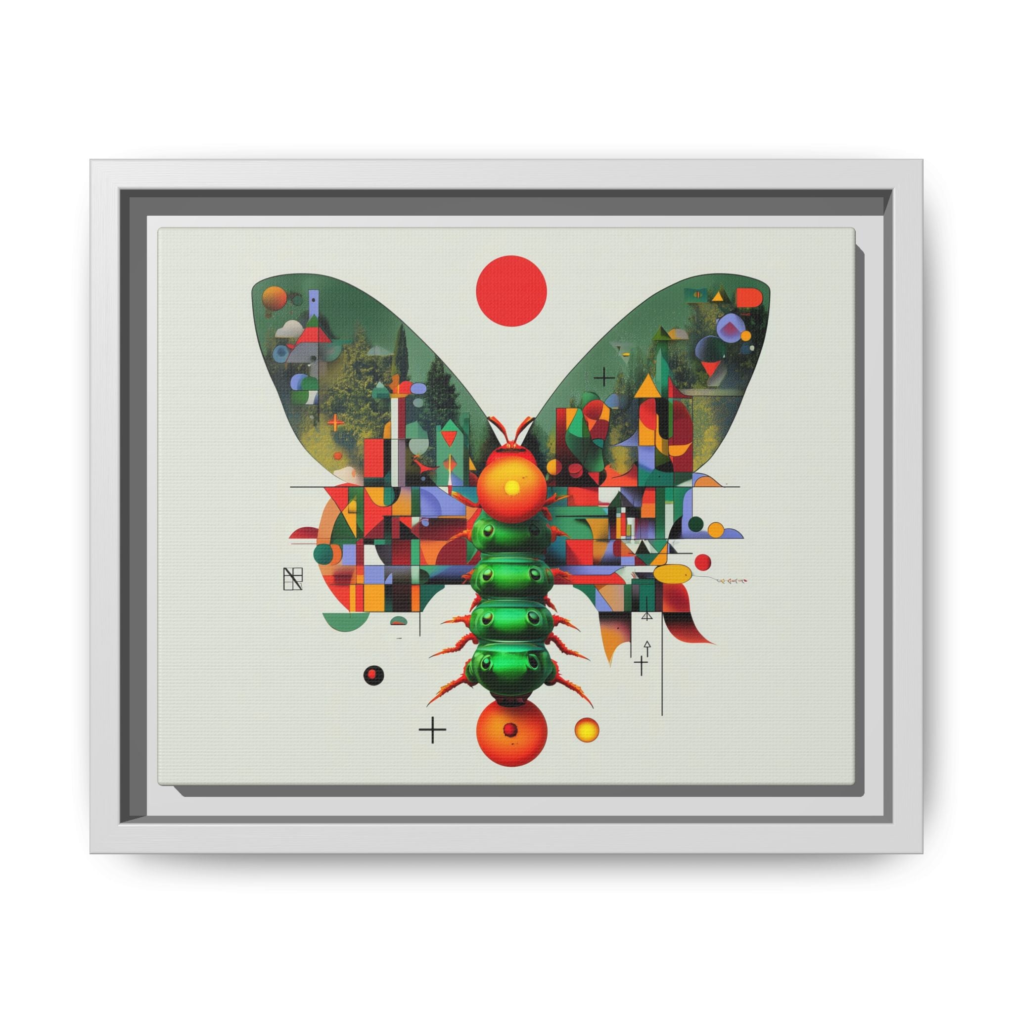 Metamorphic Geometry: Digital Butterfly Architecture, Cubist Nature Transformation   |    Custom Orders Available