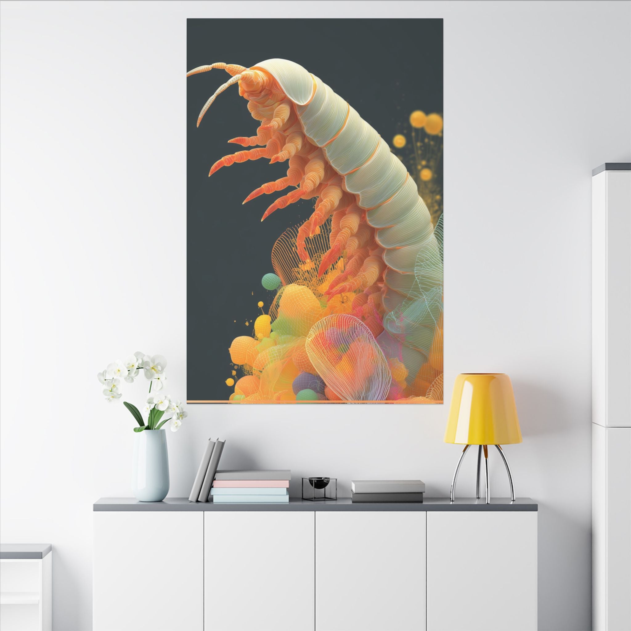 Biomechanical Dreamscape: Digital Insect Anatomy, Surreal 3D Illustration   |    Custom Orders Available