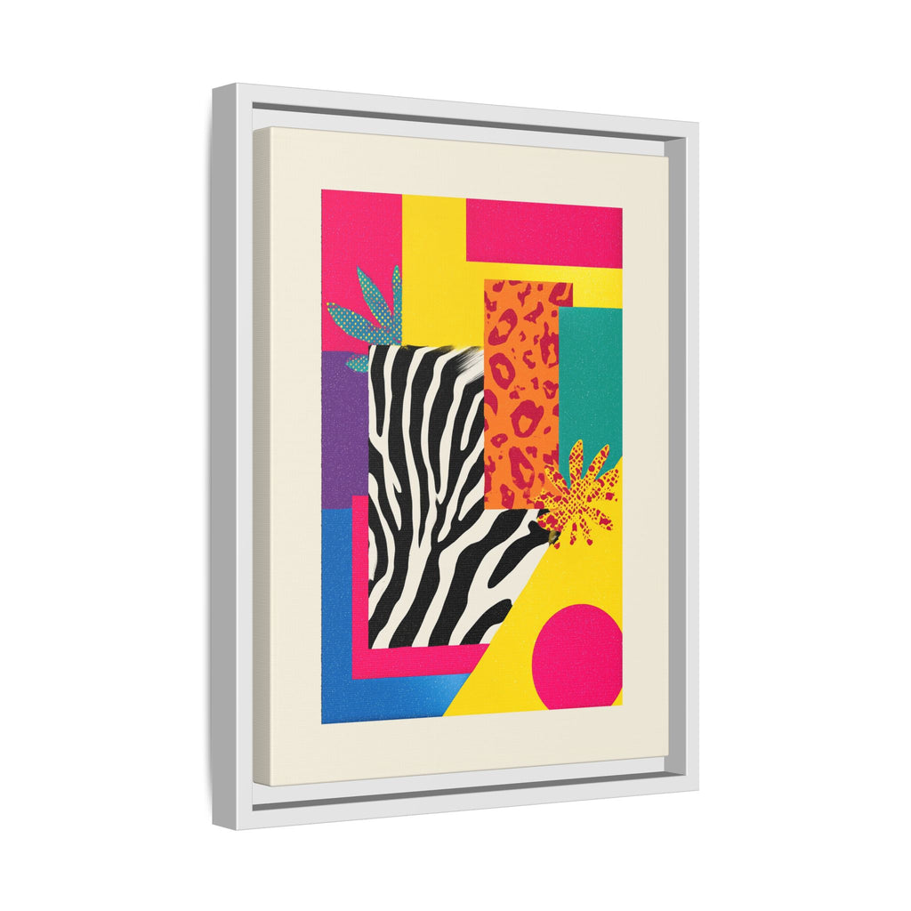 Zebra Stripes & Leopard Spots: 80s Pop Art Design, Memphis Style Graphic, Geometric Color Block Pattern   |   Custom Orders Accepted