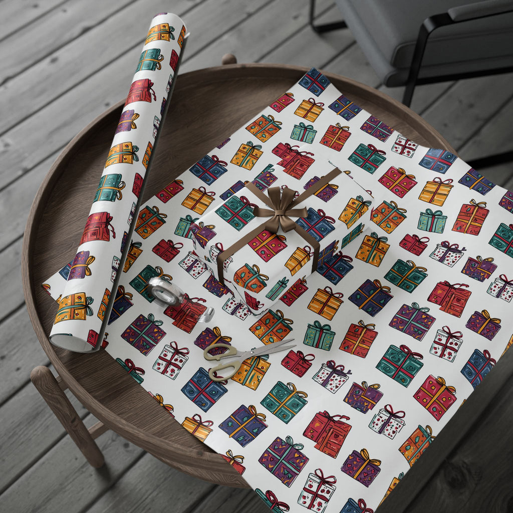 Colorful Gift Wrapping Papers, Holiday Decor, Birthday, Christmas, Party Supplies, Festive Gift Wrap