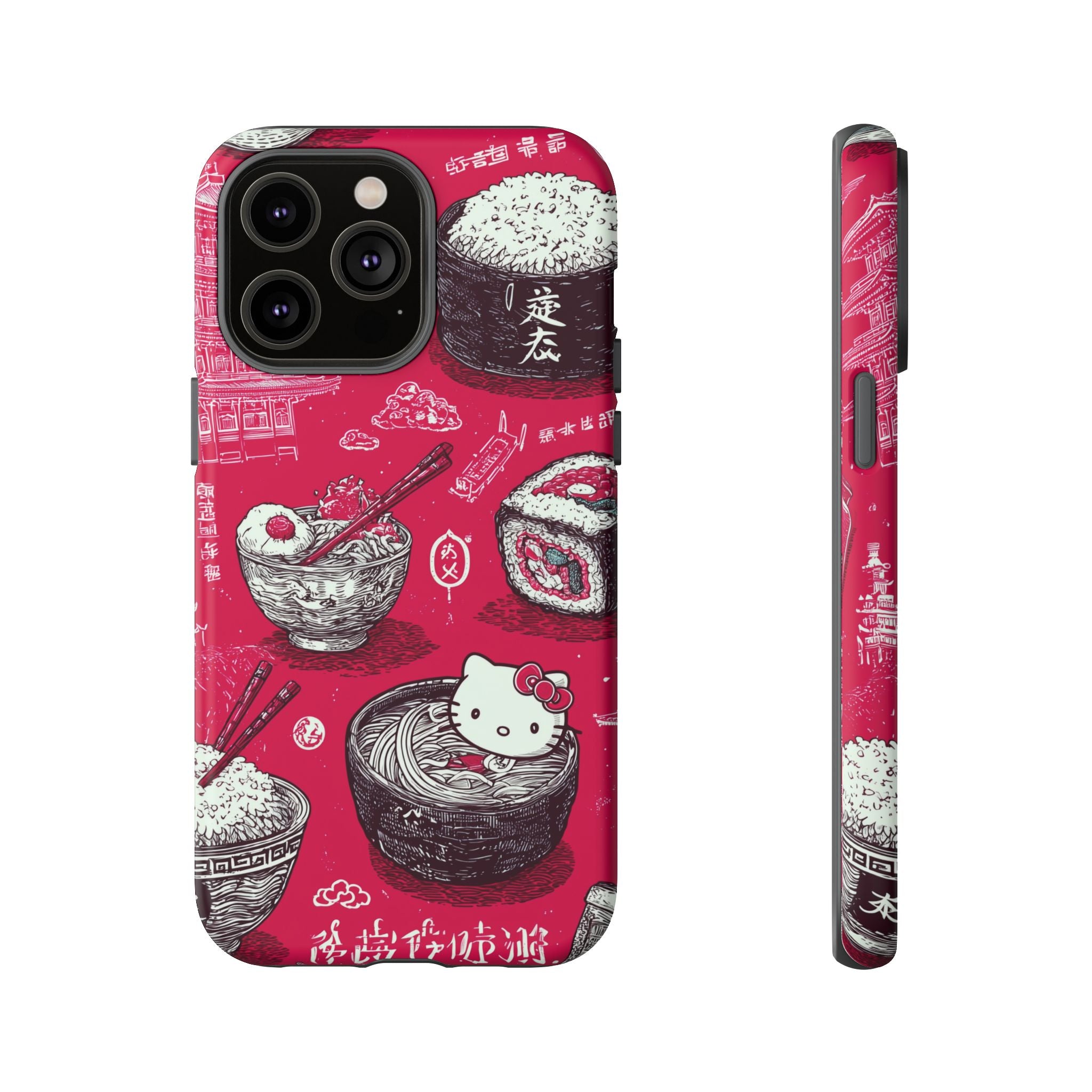 Japanese Kitty Vibrant Phone Case - Tough Case | Funky, Colorful, Unique Design for Personalization, Gift, Accessory, Protection, Trendy