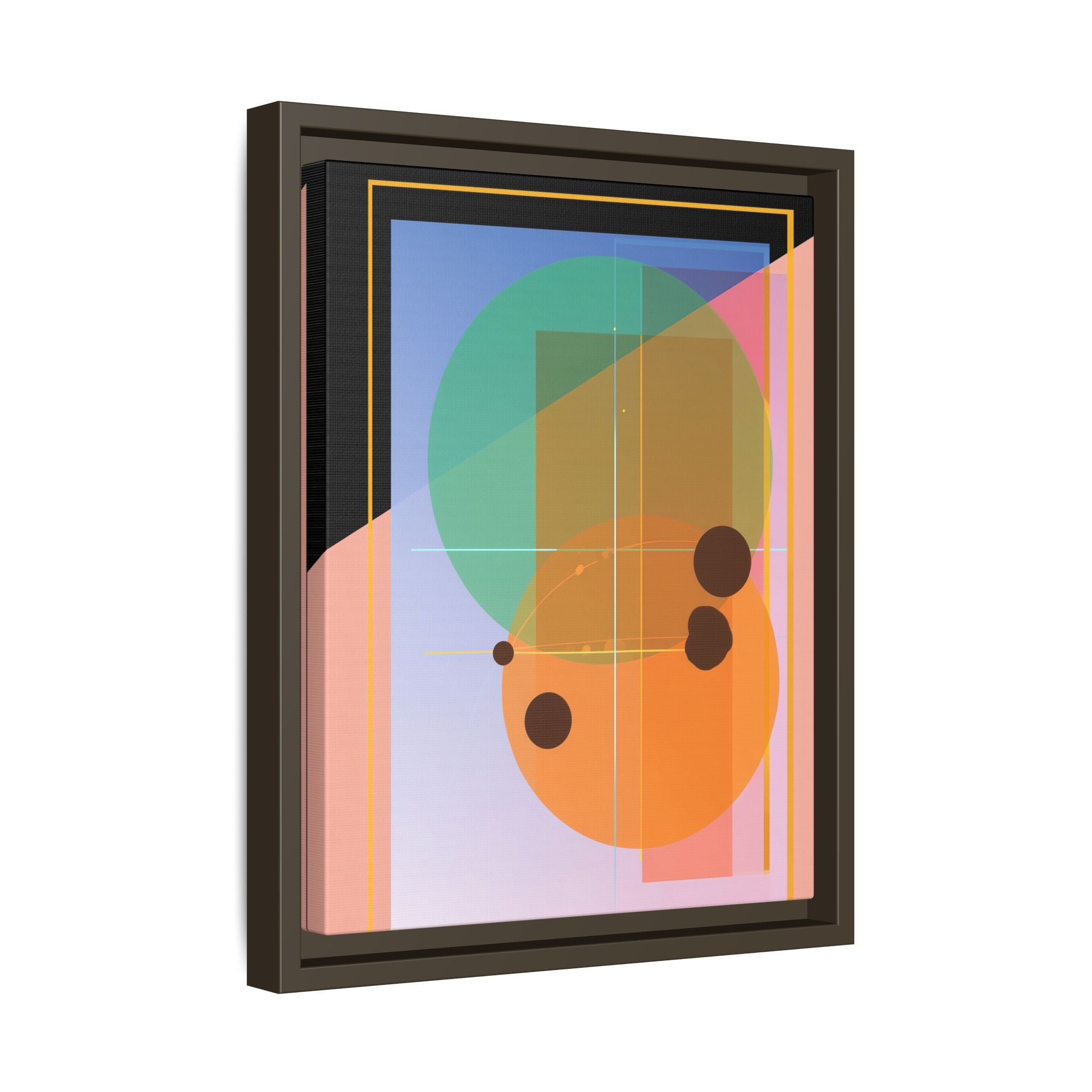 Geometric Harmony: Abstract Composition, Overlapping Shapes, Precision Design   |   Custom Orders Accepted