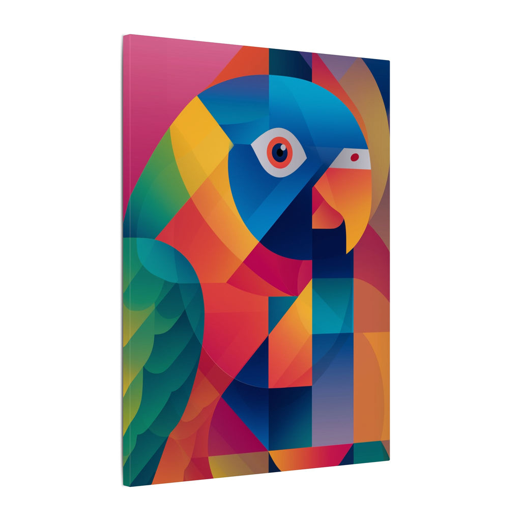 Prismatic Parrot: Cubist Digital Art, Geometric Color Explosion   |    Custom Orders Available