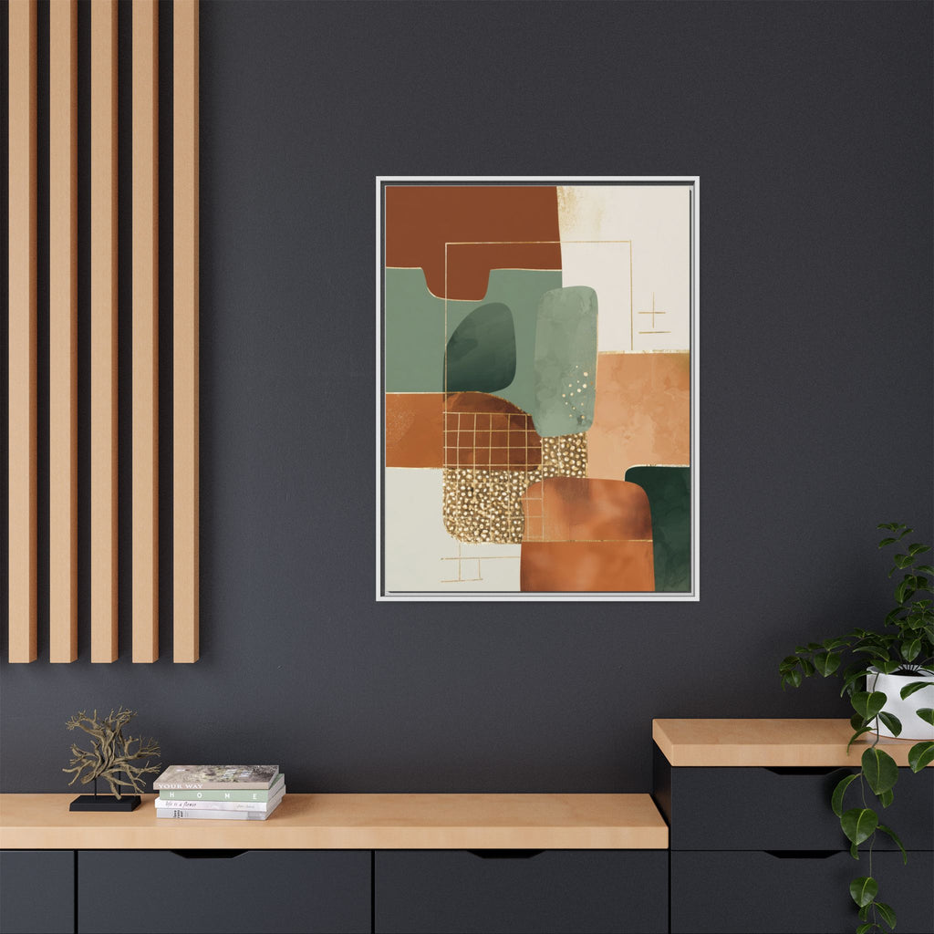 Geometric Harmony: Abstract Minimalist Art, Mid-Century Modern Design, Organic Shapes Composition   |   Custom Orders Accepted