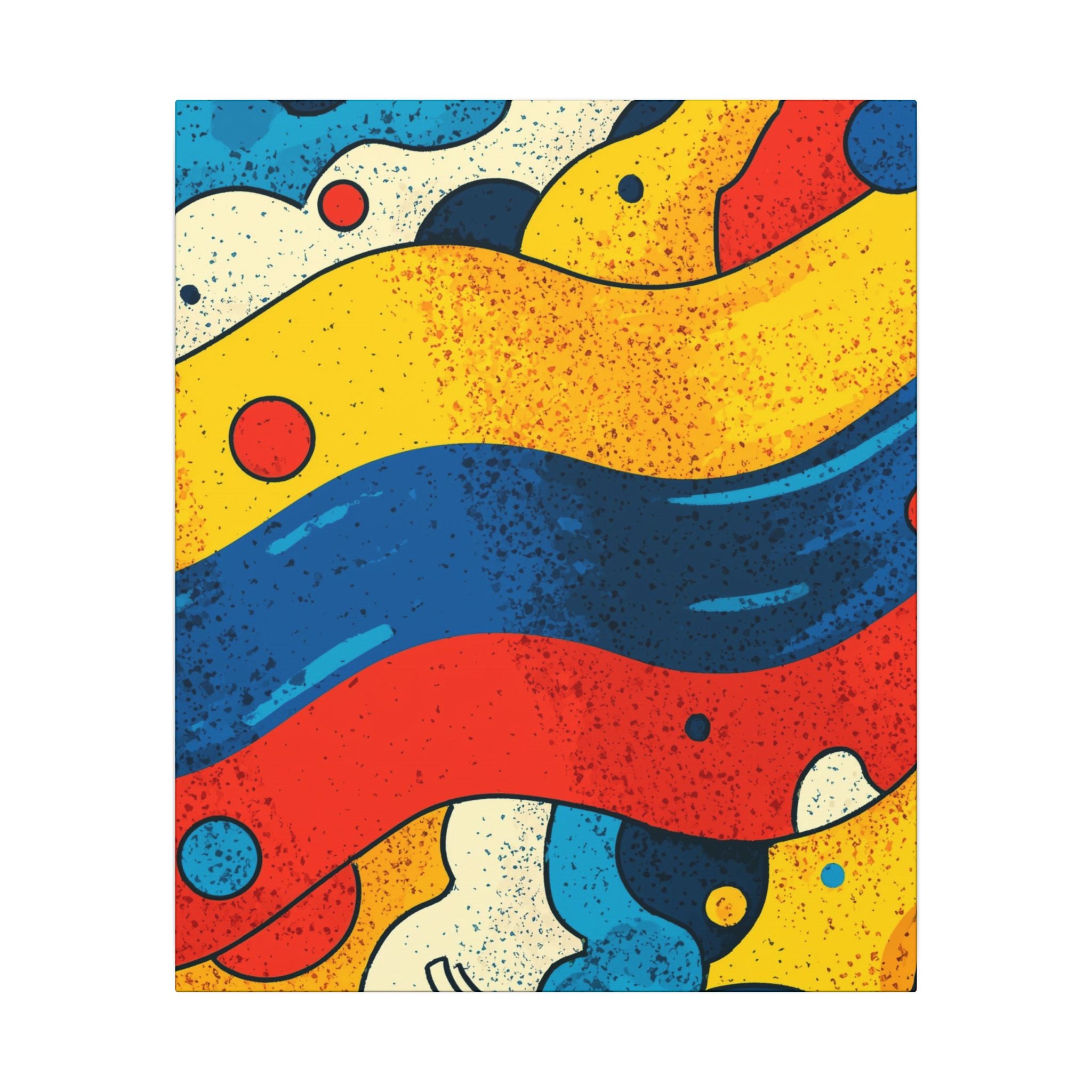 Fluid Dynamics: Retro Abstract Shapes, Mid-Century Modern Motion, Geometric Color Waves   |   Custom Orders Accepted