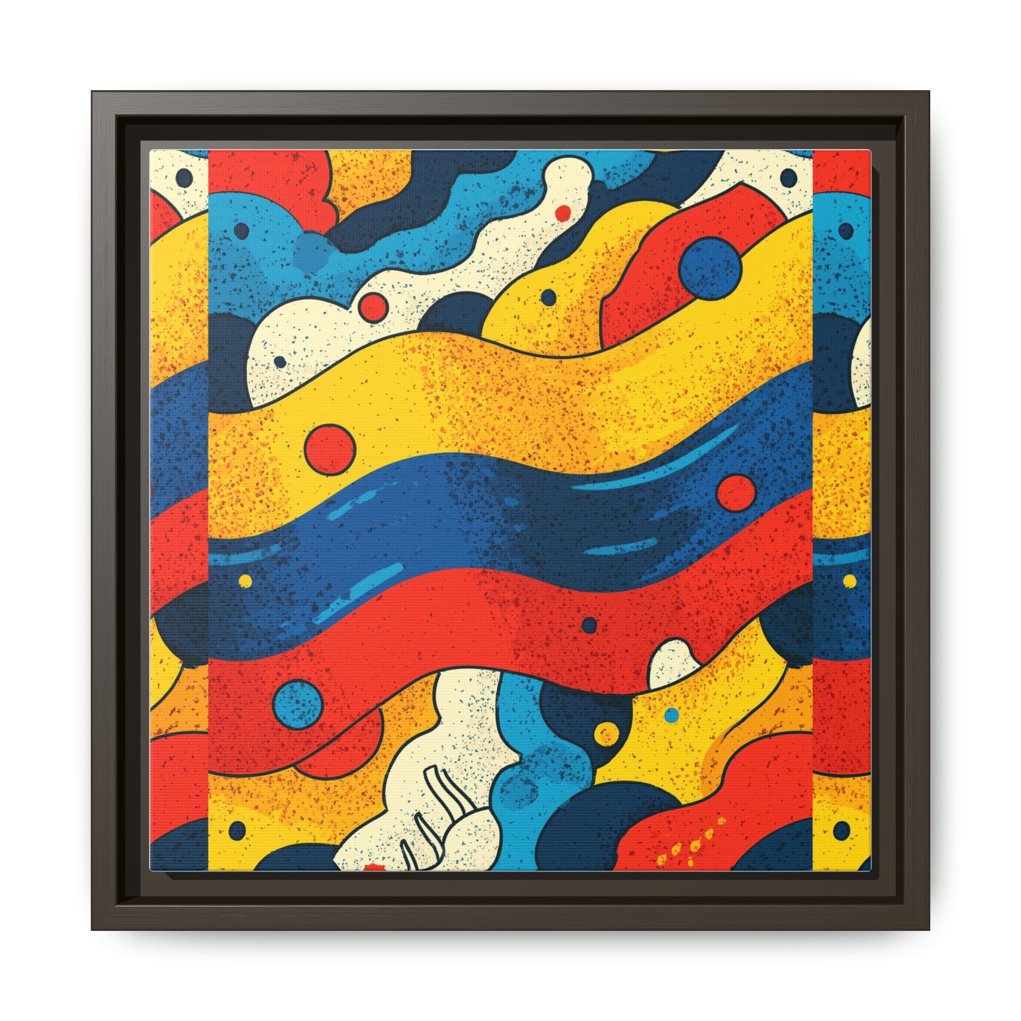 Wave Rhythms: Chromatic Abstraction, Vintage Screen Print Textures, Dynamic Color Composition   |   Custom Orders Accepted