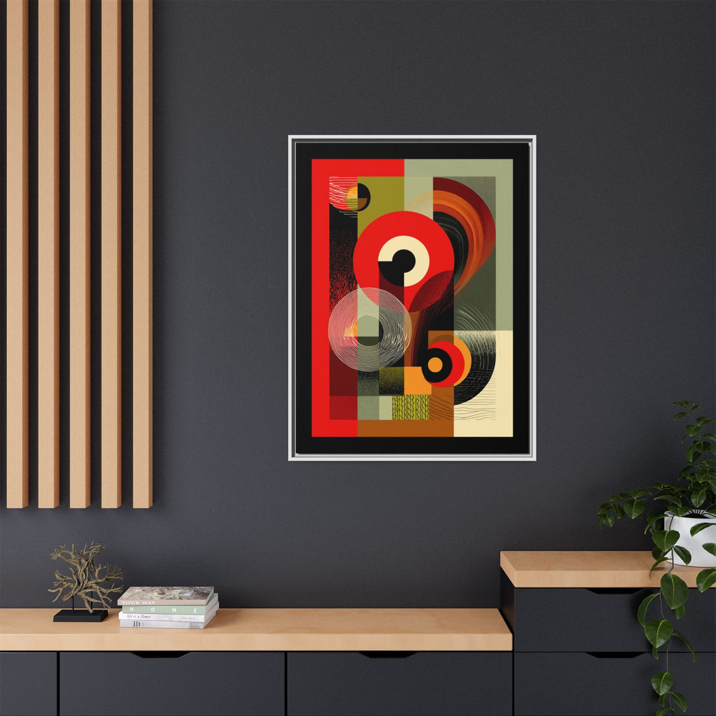 Chromatic Geometrics: Abstract Constructivist Composition, Modernist Color Blocking, Layered Circular Forms   |   Custom Orders Accepted