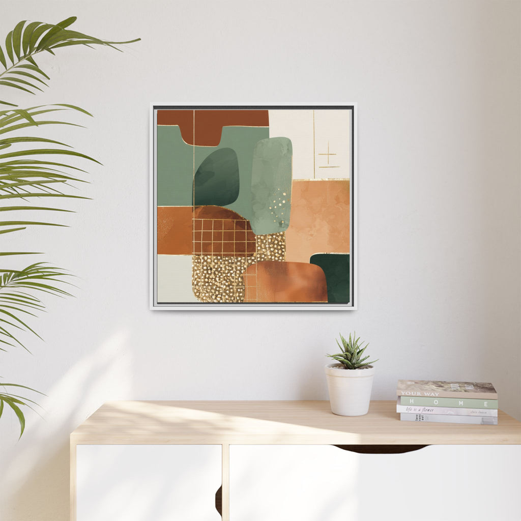 Geometric Harmony: Abstract Minimalist Art, Mid-Century Modern Design, Organic Shapes Composition   |   Custom Orders Accepted