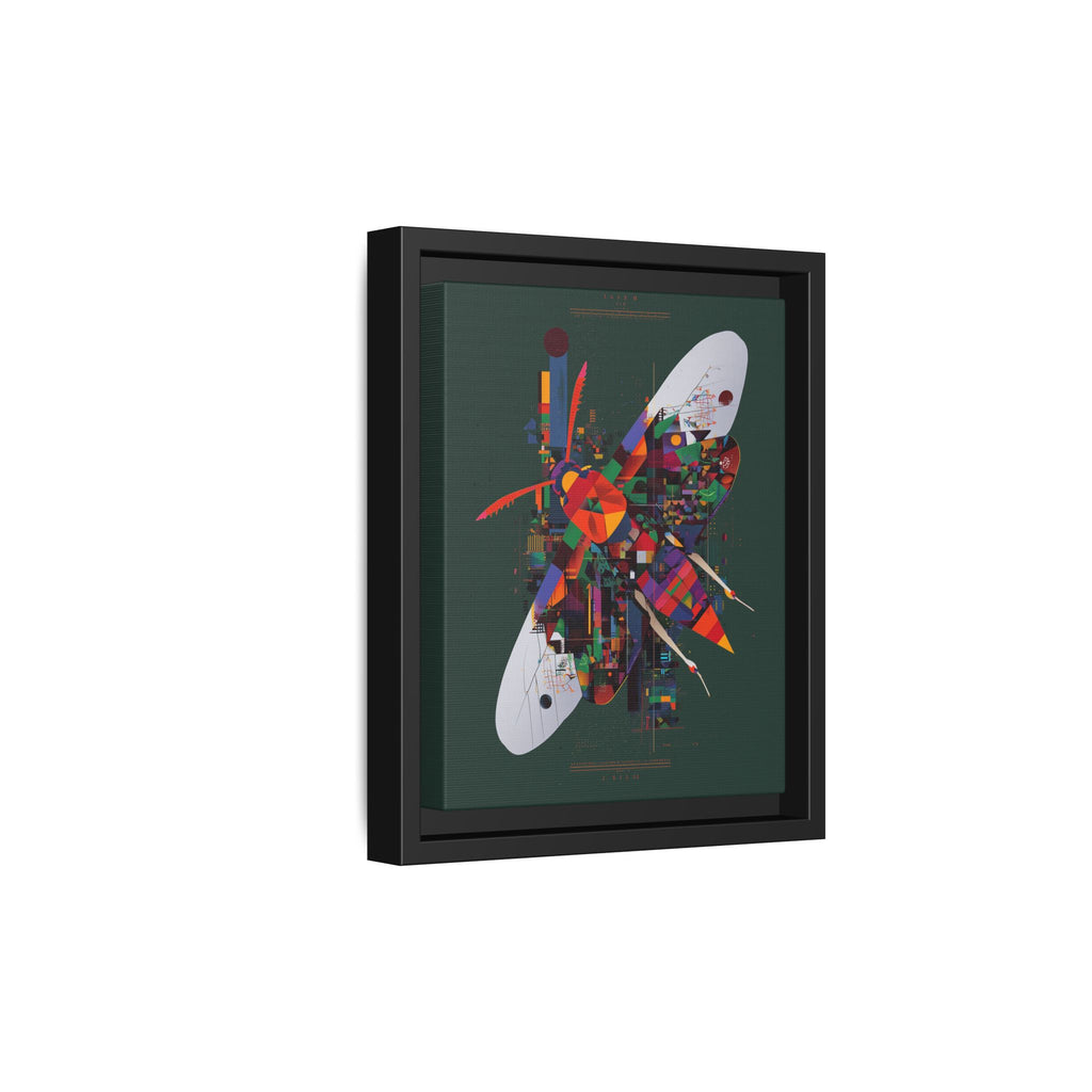 Geometric Metamorphosis Framed Print: Urban Nature Mosaic, Abstract Butterfly Fragments   |  Personalized & Custom Orders Available