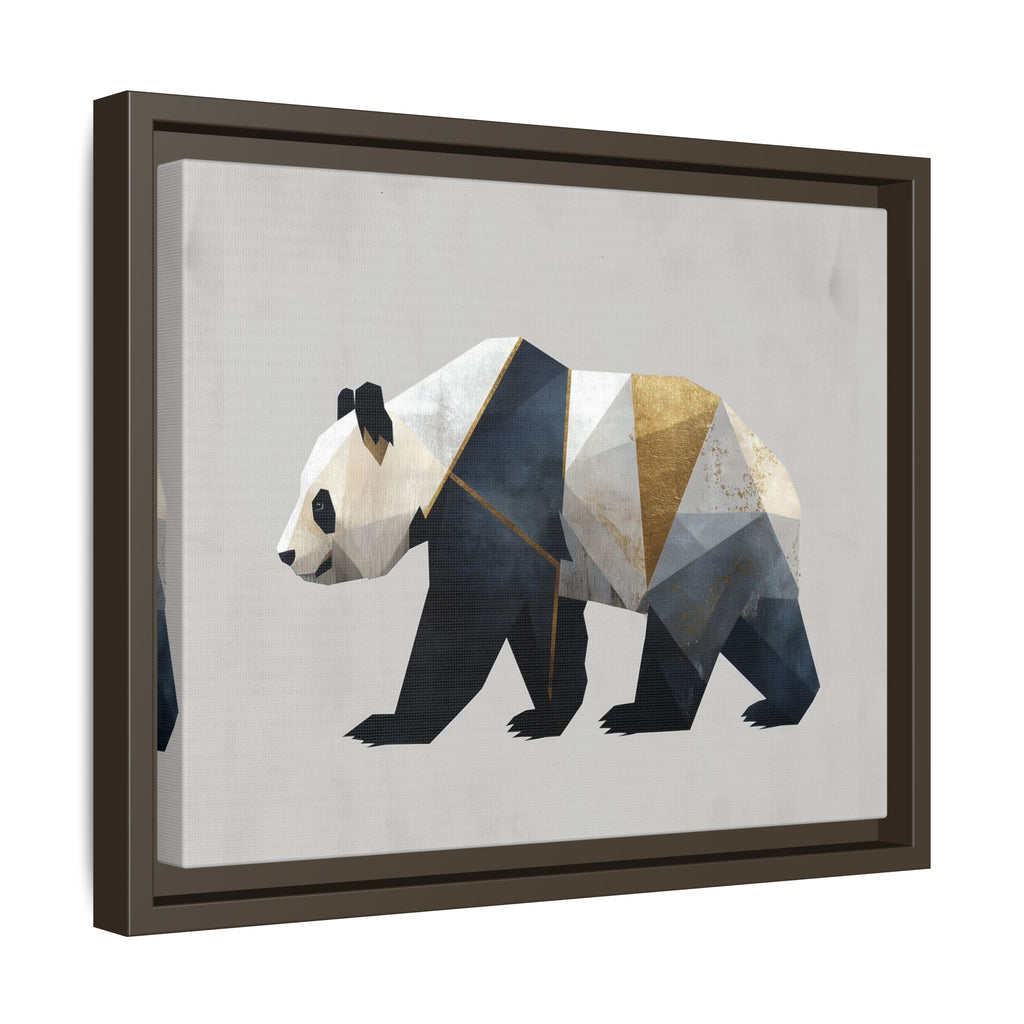 Geometric Panda: Cubist Animal Portrait, Modern Minimalist Art Style   |  Personalized & Custom Orders Available