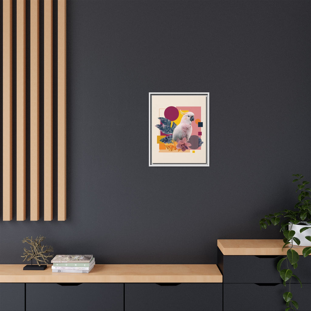 Cockatoo in Geometric Paradise: Tropical Avian Design, Modern Abstract Art   |    Custom Orders Available