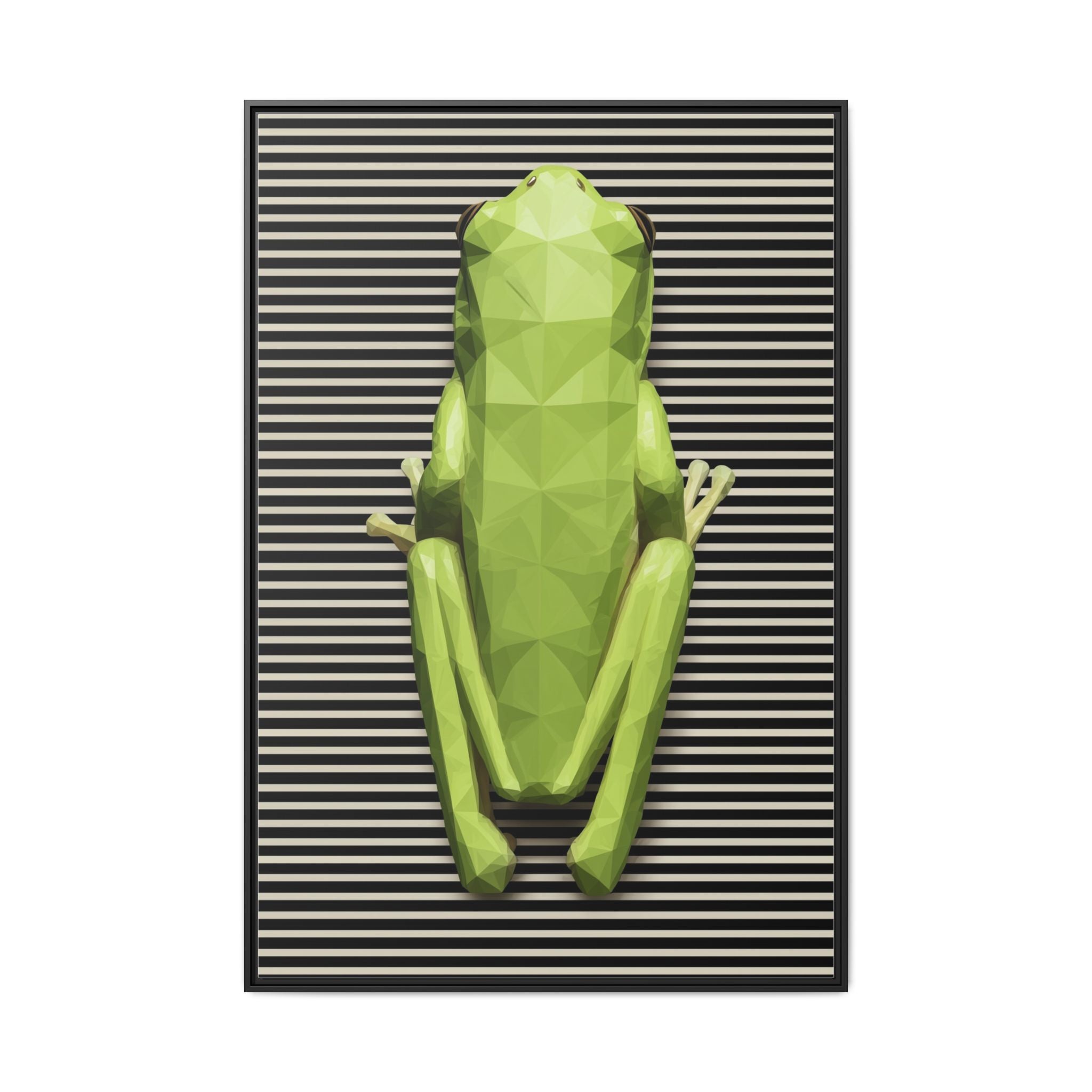 Geometric Frog: Low-Poly Digital Wildlife, Minimalist Angular Design   |    Custom Orders Available