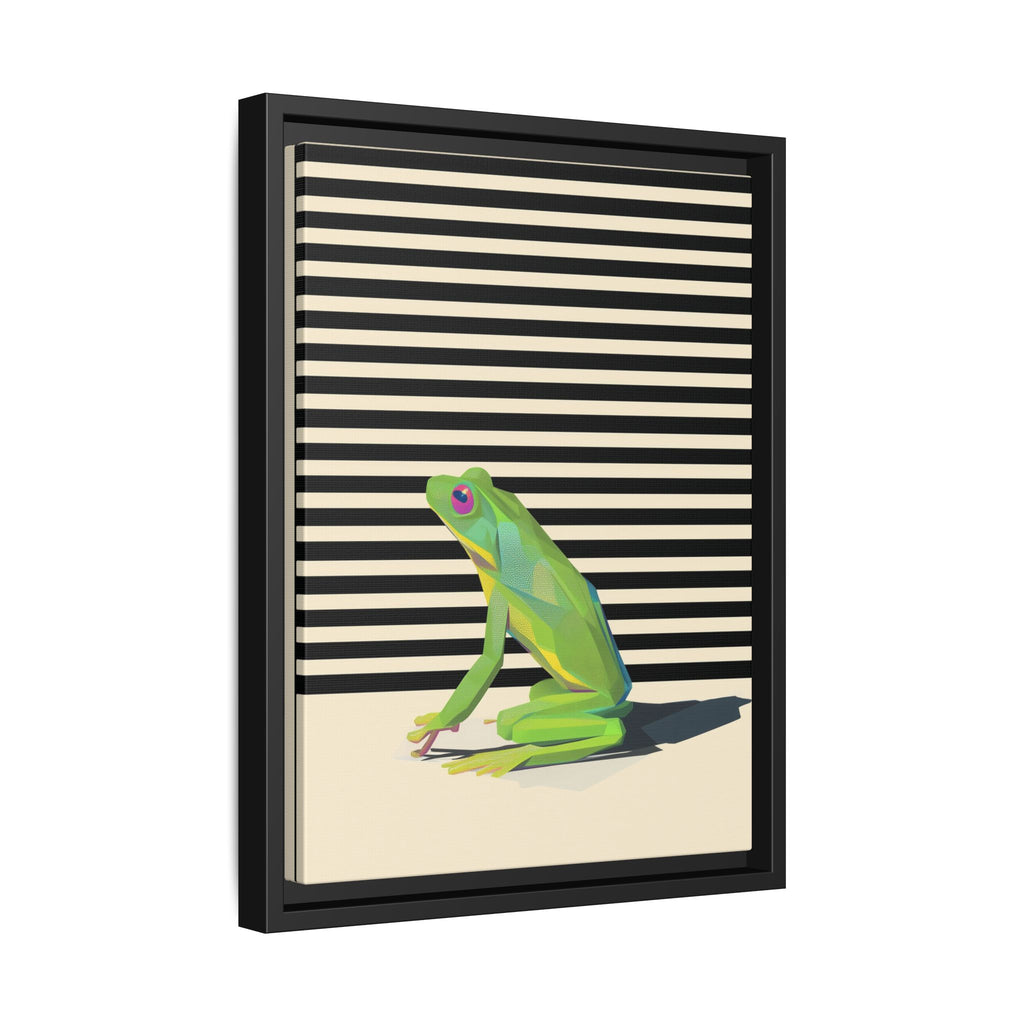 Geometric Frog Persona: Modern Wildlife Illustration, Vibrant Graphic Design   |  Personalized & Custom Orders Available