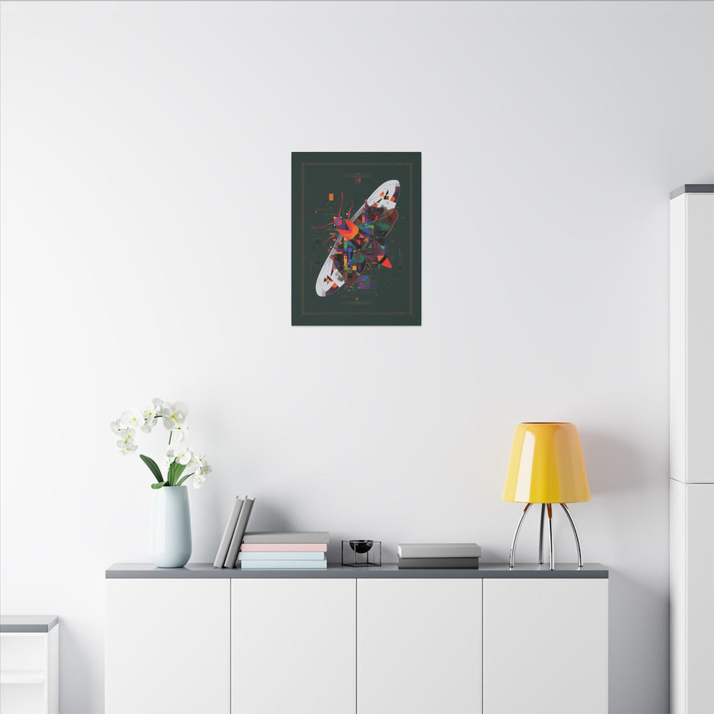 Geometric Butterfly: Digital Fragmentation, Chromatic Abstract Design   |    Custom Orders Available