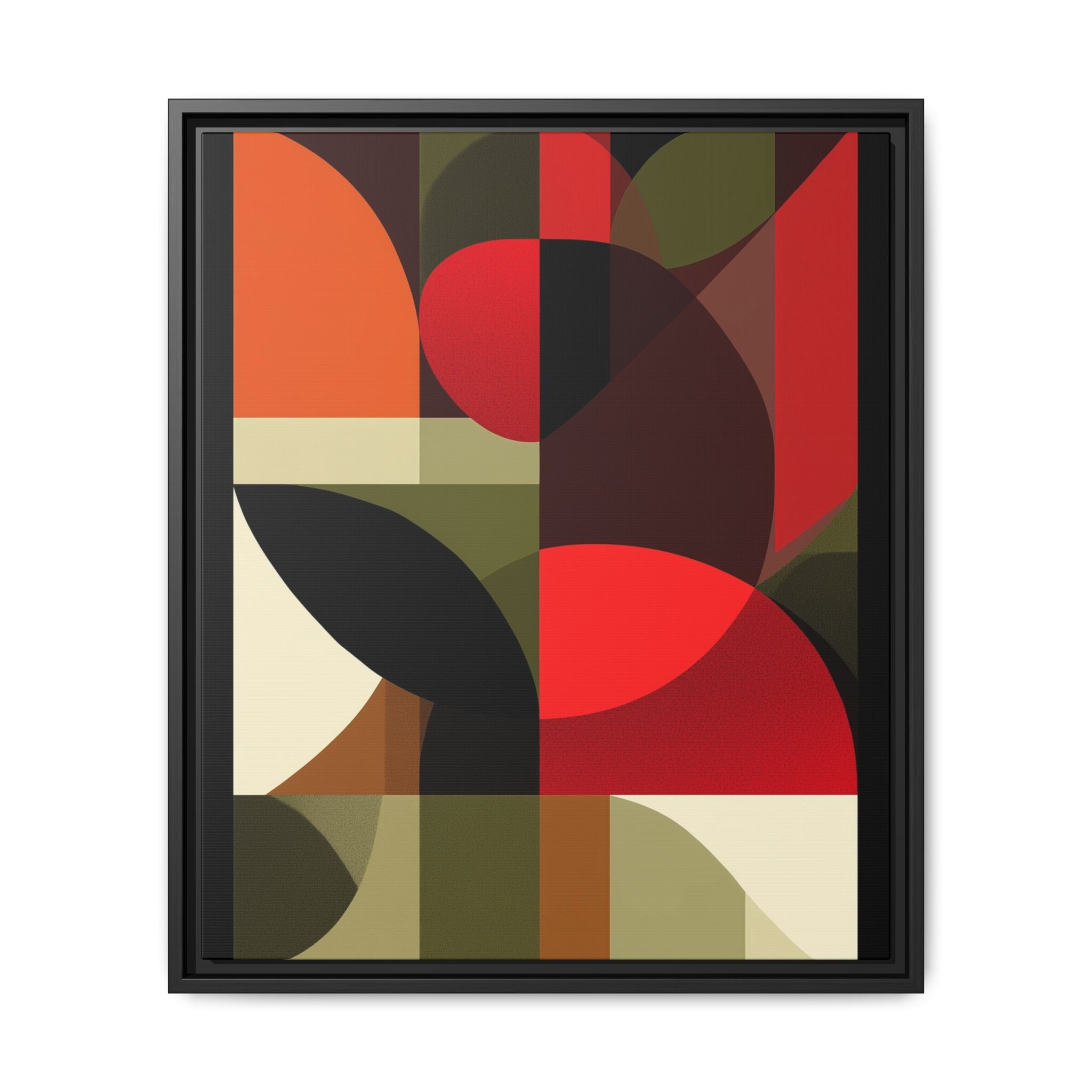 Geometric Fusion: Modern Abstract Composition, Cubist Color Blocks, Architectural Form Harmony   |   Custom Orders Accepted