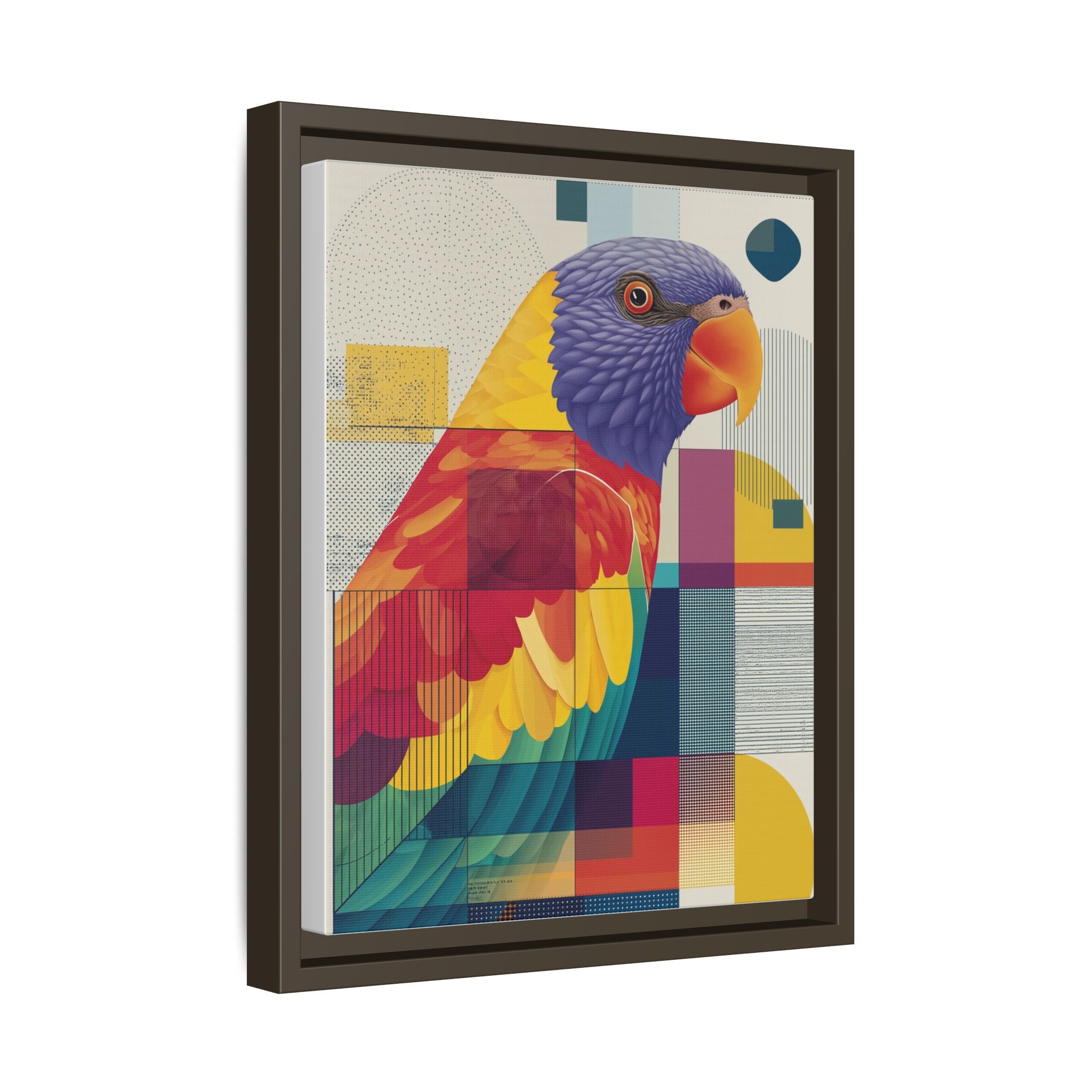 Prismatic Parrot: Geometric Deconstruction, Modern Abstract Art   |    Custom Orders Available