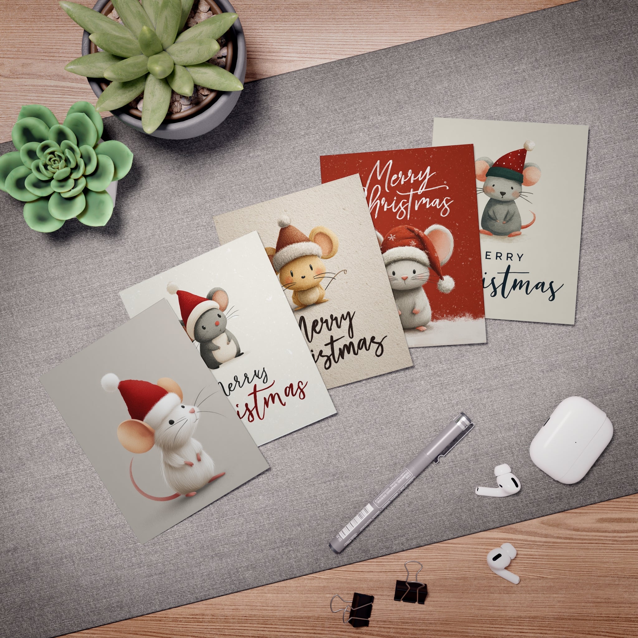 Cute Mice Mouse Rat Greeting Cards for All Occasions, Holiday Card Set, Birthday Wishes, Thank You Notes, Kids Greeting Cards, Animal Love