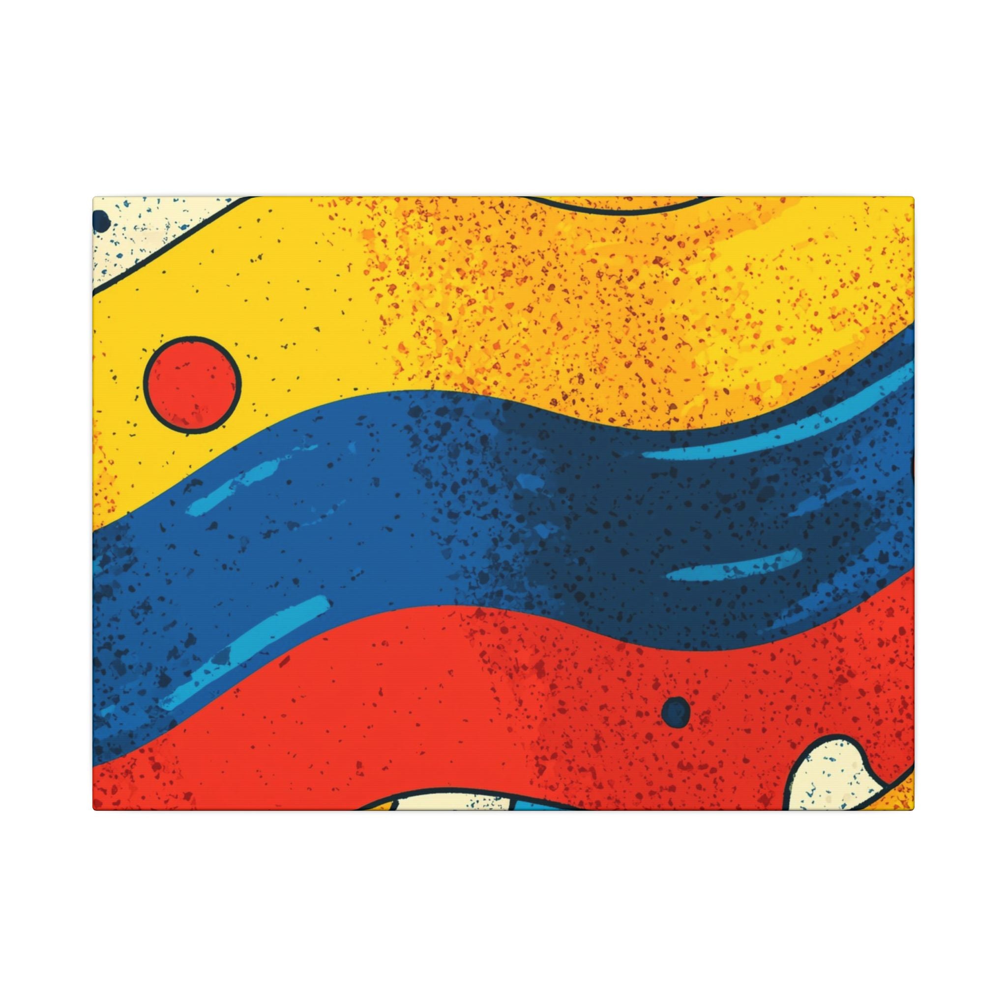 Fluid Dynamics: Retro Abstract Shapes, Mid-Century Modern Motion, Geometric Color Waves   |   Custom Orders Accepted