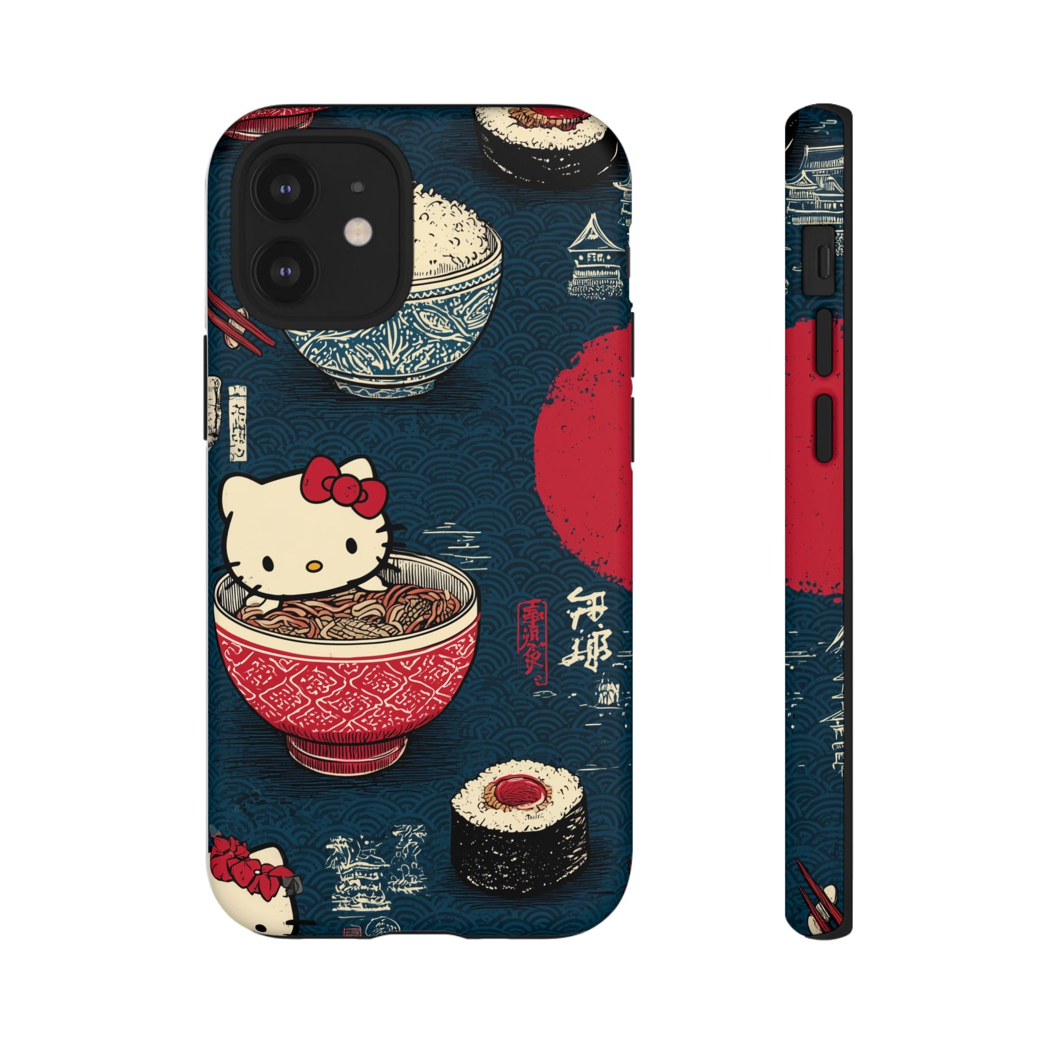 Japanese Kitty Sushi Vibrant Phone Case - Tough Case | Funky, Colorful, Unique Design for Gift, Accessory, Protection, Trendy