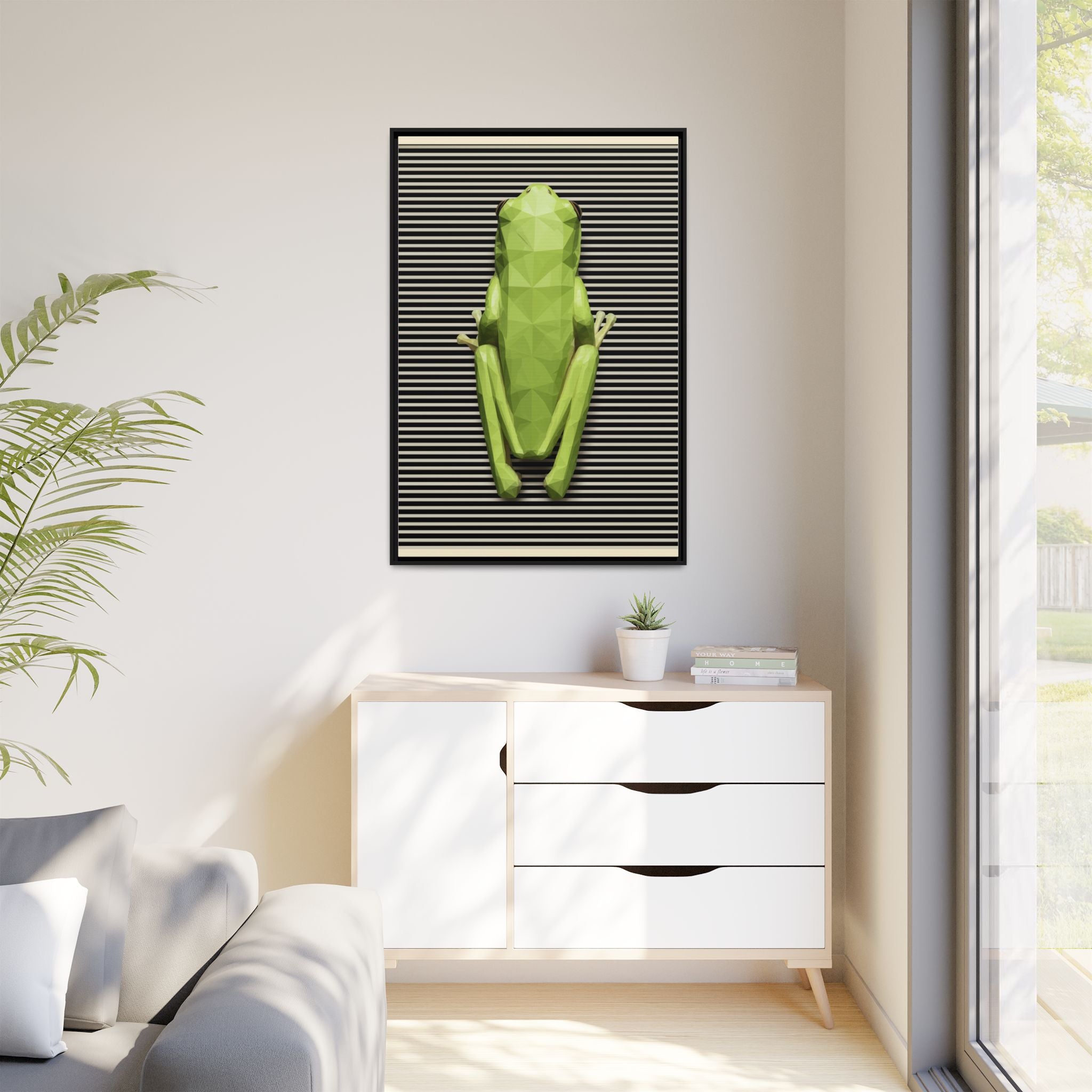 Geometric Amphibian: Low-Poly Frog Design, Digital Art Minimalism   |  Personalized & Custom Orders Available