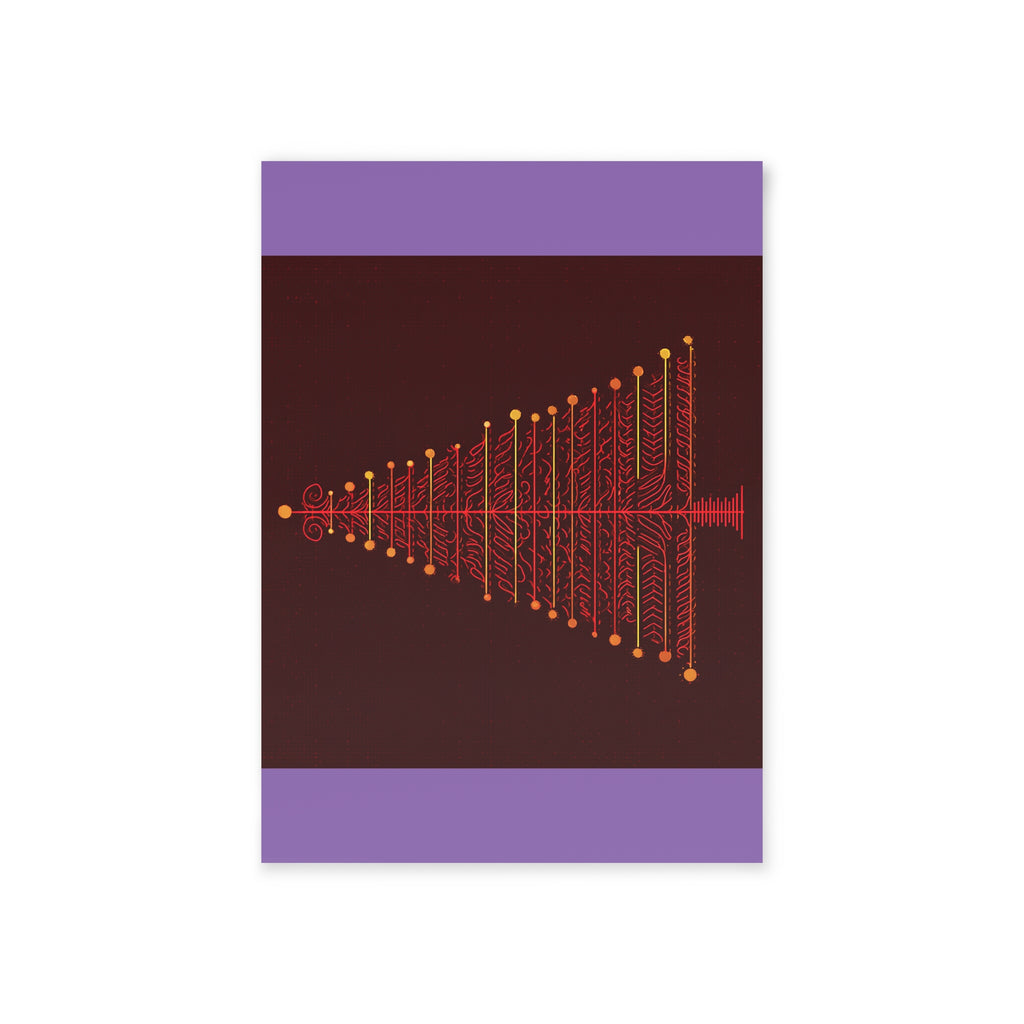 Two-Sided Holiday Cards with Classy Present Design, Perfect for Christmas Greetings, Festive Seasonal Wishes, Unique Christmas Gift