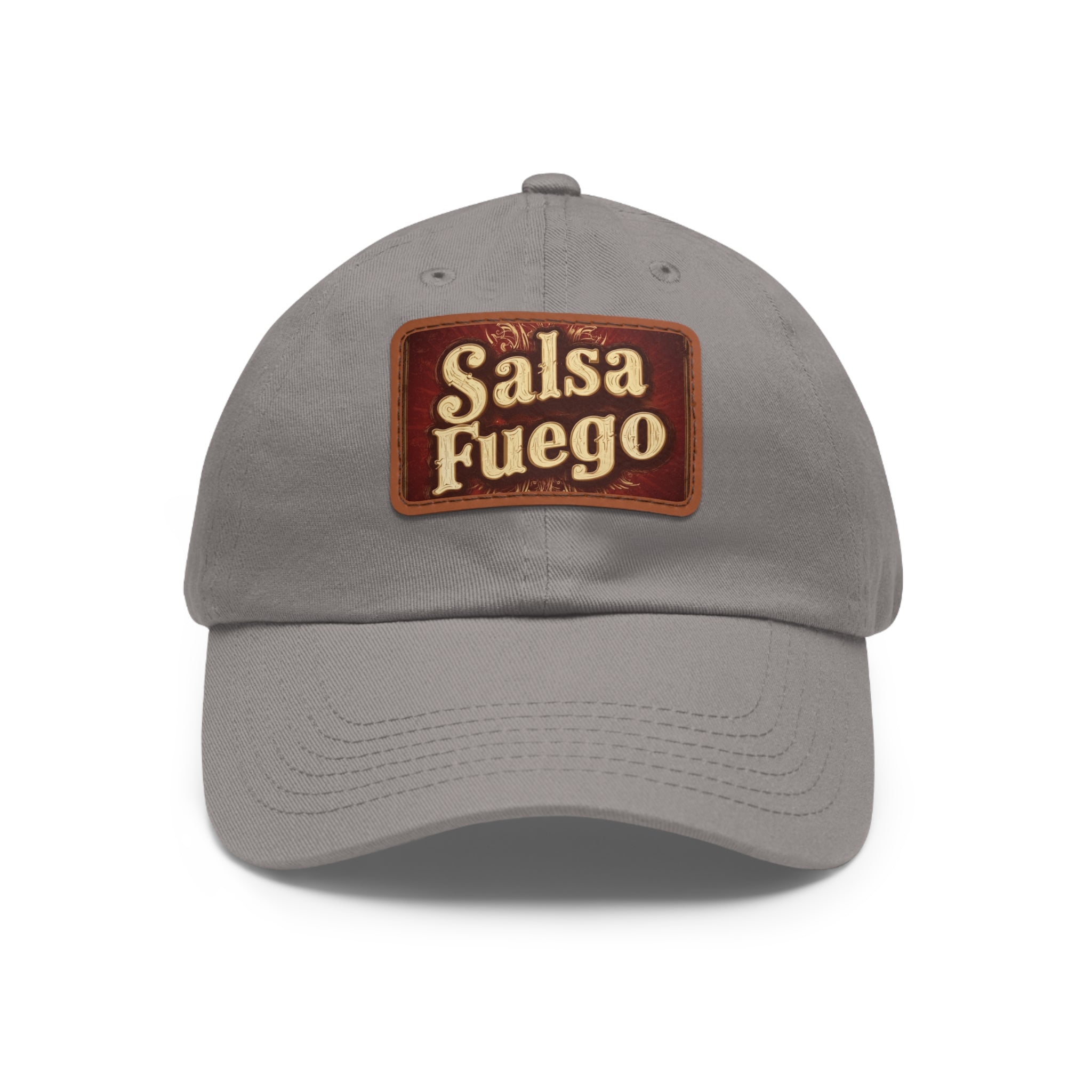 Salsa Fuego Dad Hat with Leather Patch (Rectangle)