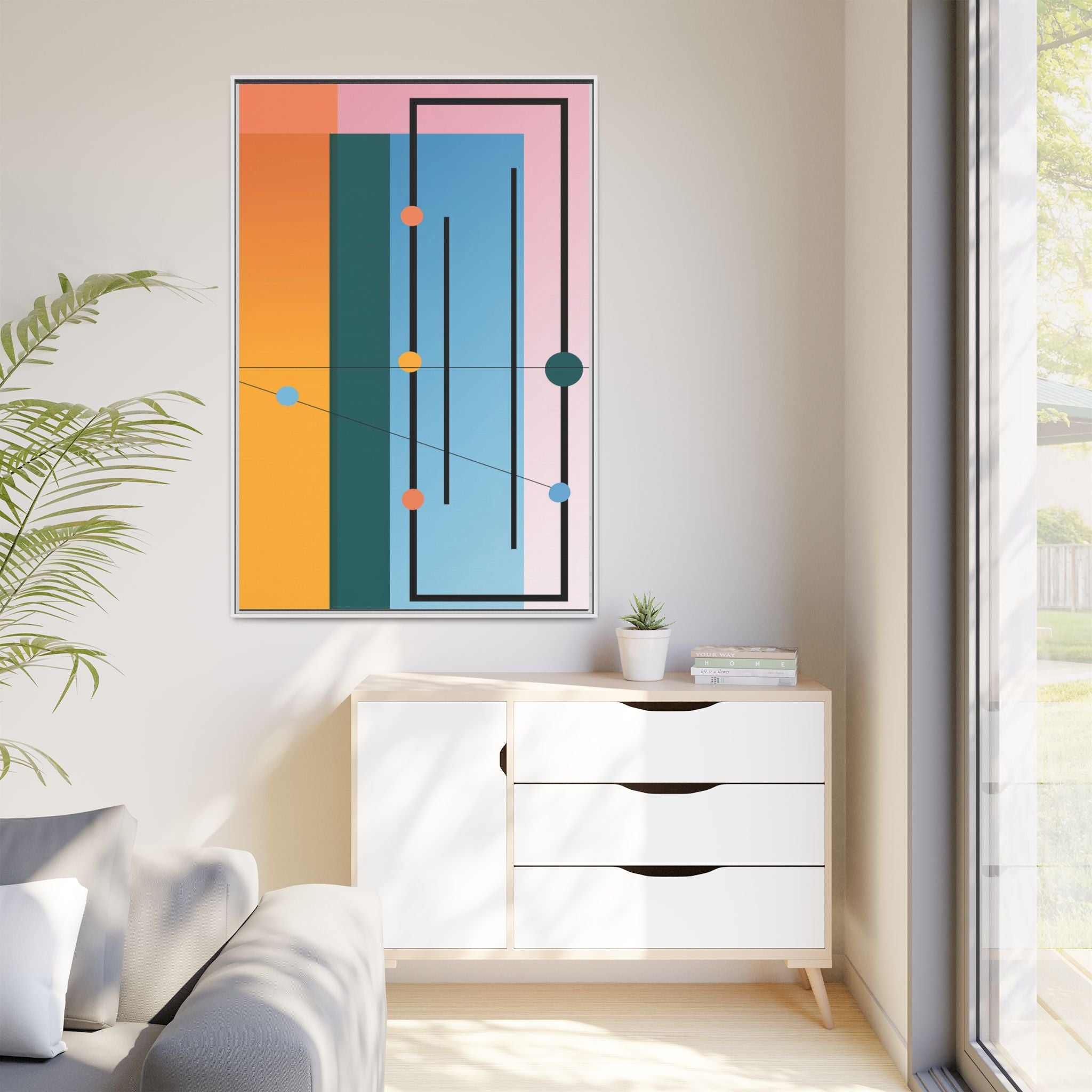 Geometric Harmony: Constructivist Color Planes, Modernist Composition, Abstract Spatial Rhythm   |   Custom Orders Accepted