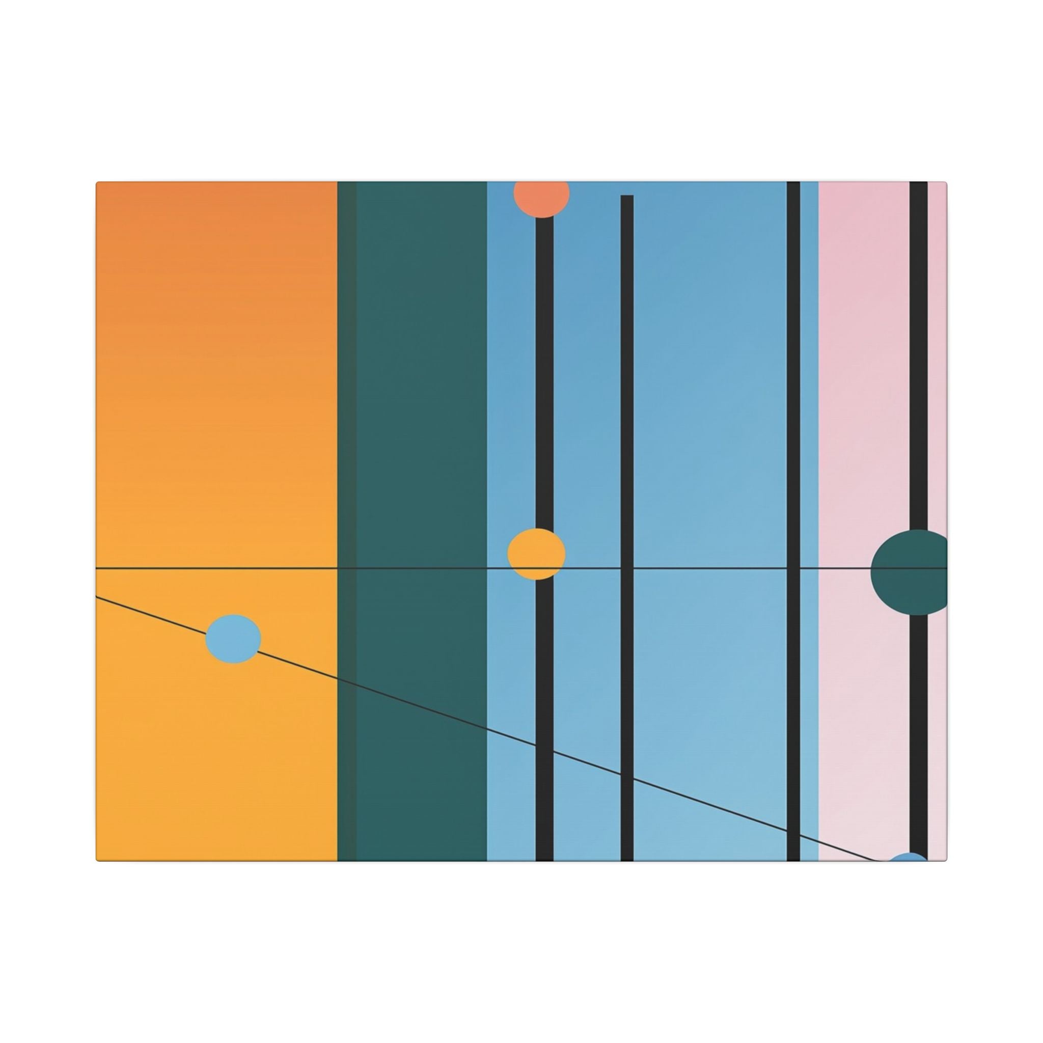 Geometric Networks: Constructivist Color Planes, Intersectional Design, Minimalist Spatial Composition   |   Custom Orders Accepted