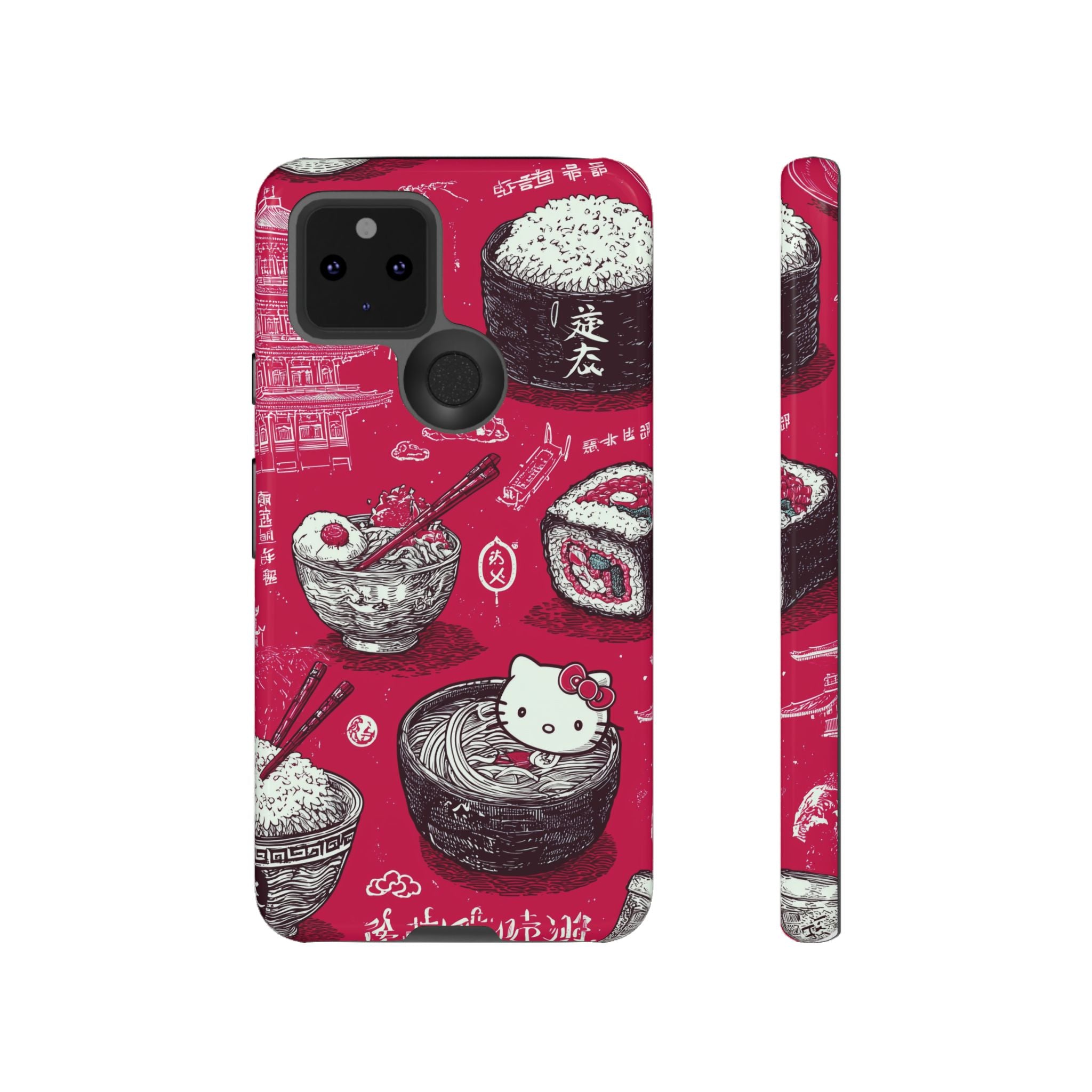 Japanese Kitty Vibrant Phone Case - Tough Case | Funky, Colorful, Unique Design for Personalization, Gift, Accessory, Protection, Trendy