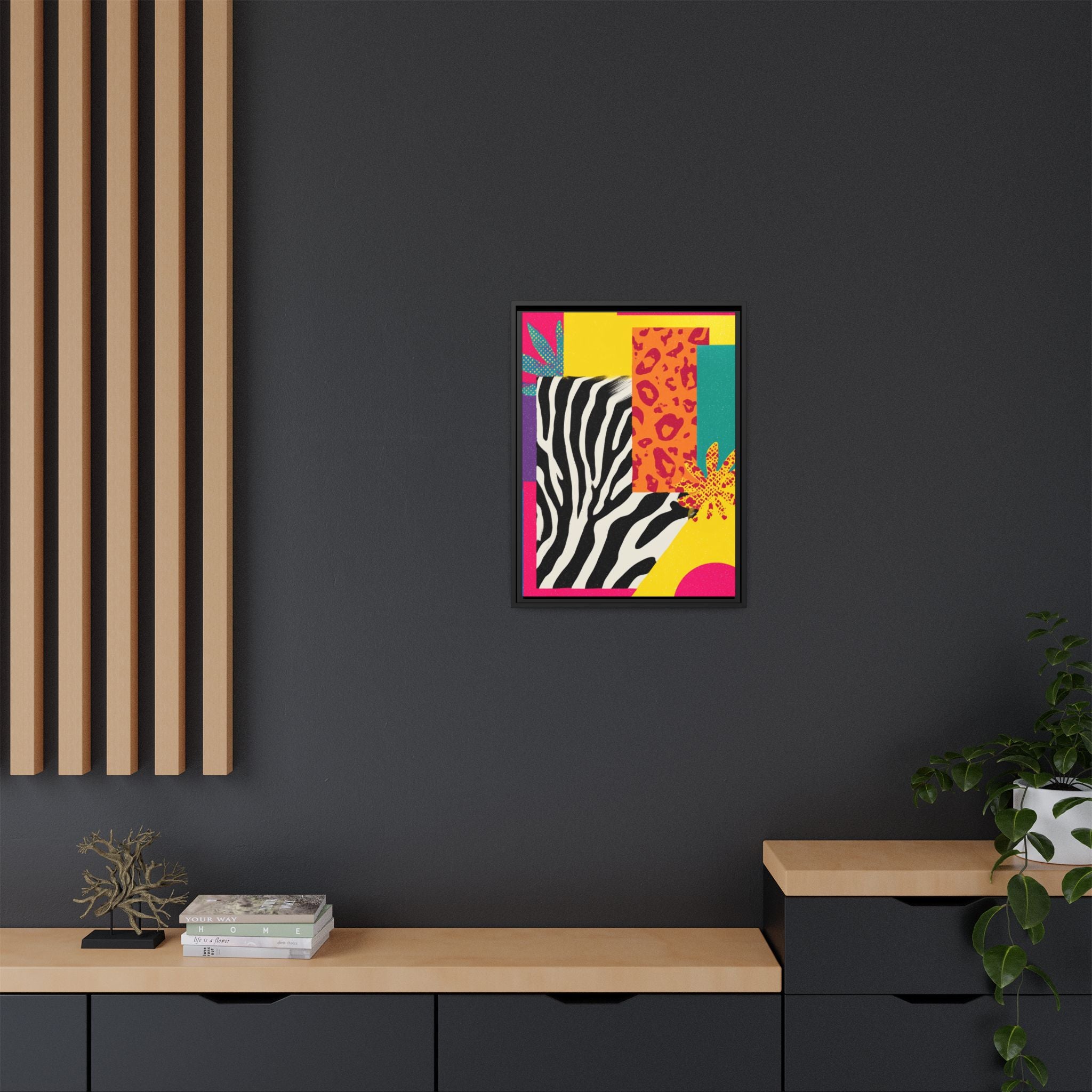 Vibrant Framed Art Print, Colorful Wall Decor, Modern Home Art, Statement Piece for Living Room, Unique Gift, Boho Decor