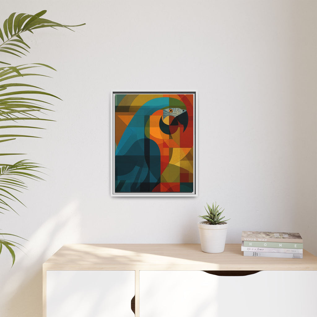 Cubist Parrot Prisma: Geometric Bird Art, Modernist Color Block Design   |    Custom Orders Available