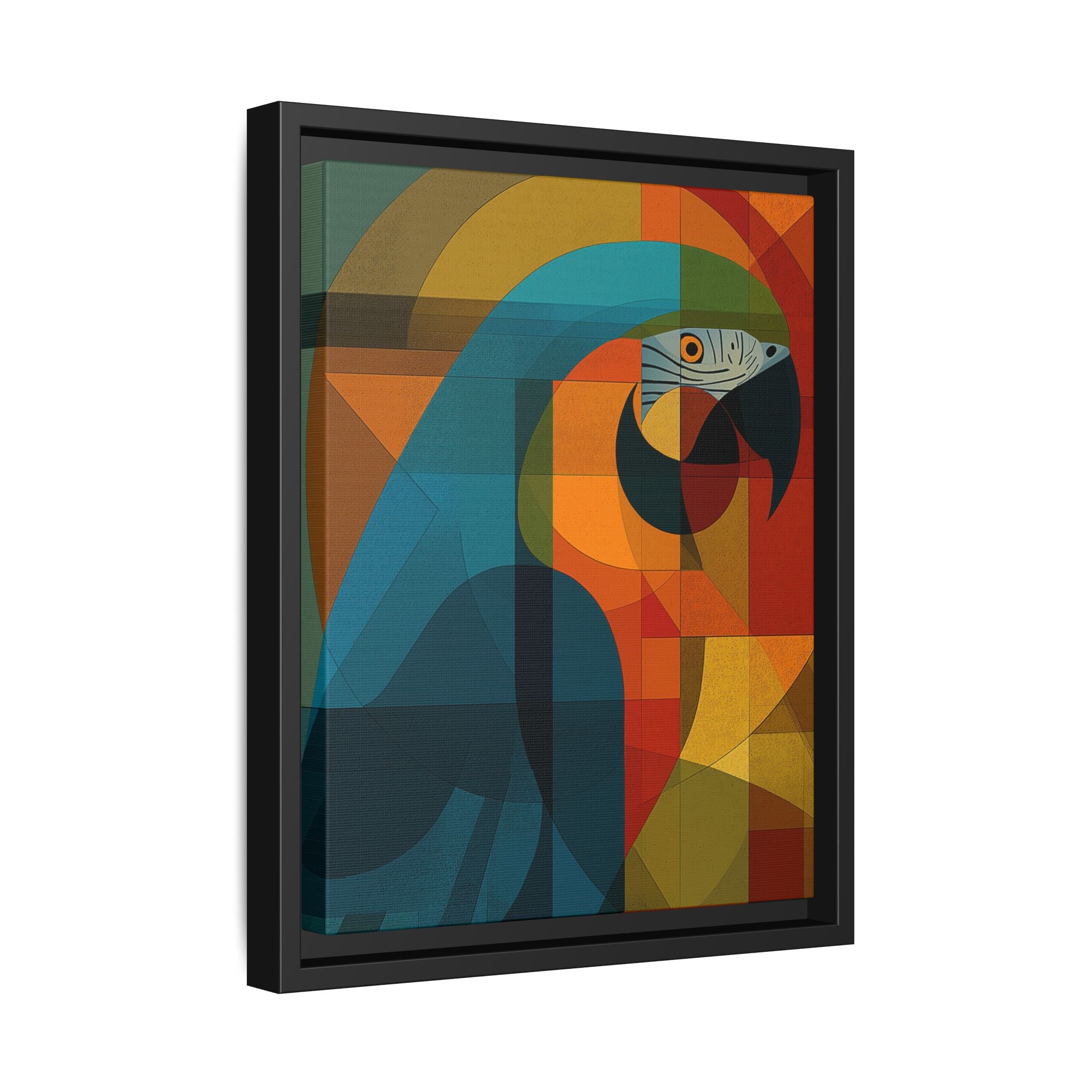 Cubist Parrot Prisma: Geometric Bird Art, Modernist Color Block Design   |    Custom Orders Available