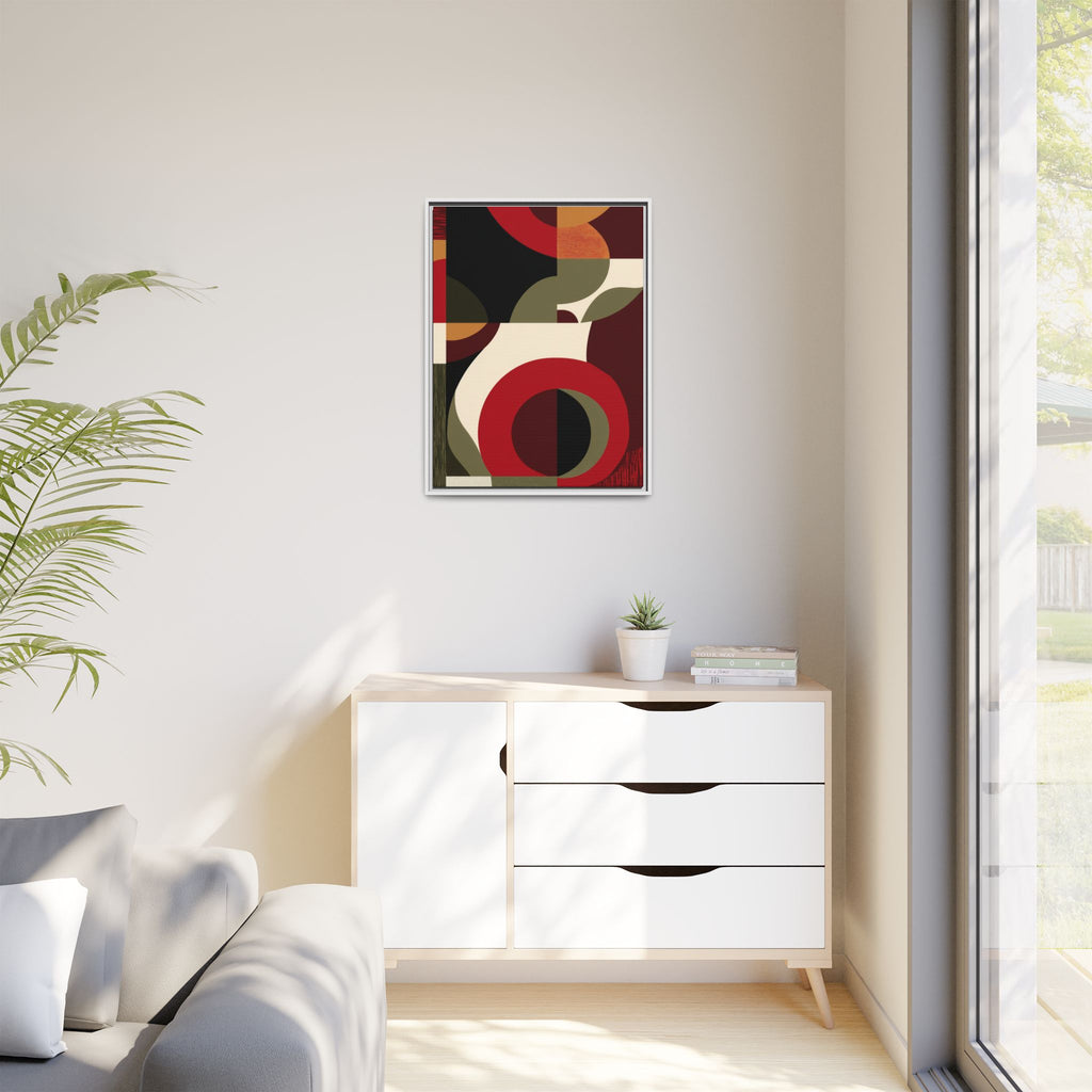 Geometric Intersections: Mid-Century Modern Design, Abstract Architectural Composition, Rhythmic Curved Forms   |   Custom Orders Accepted