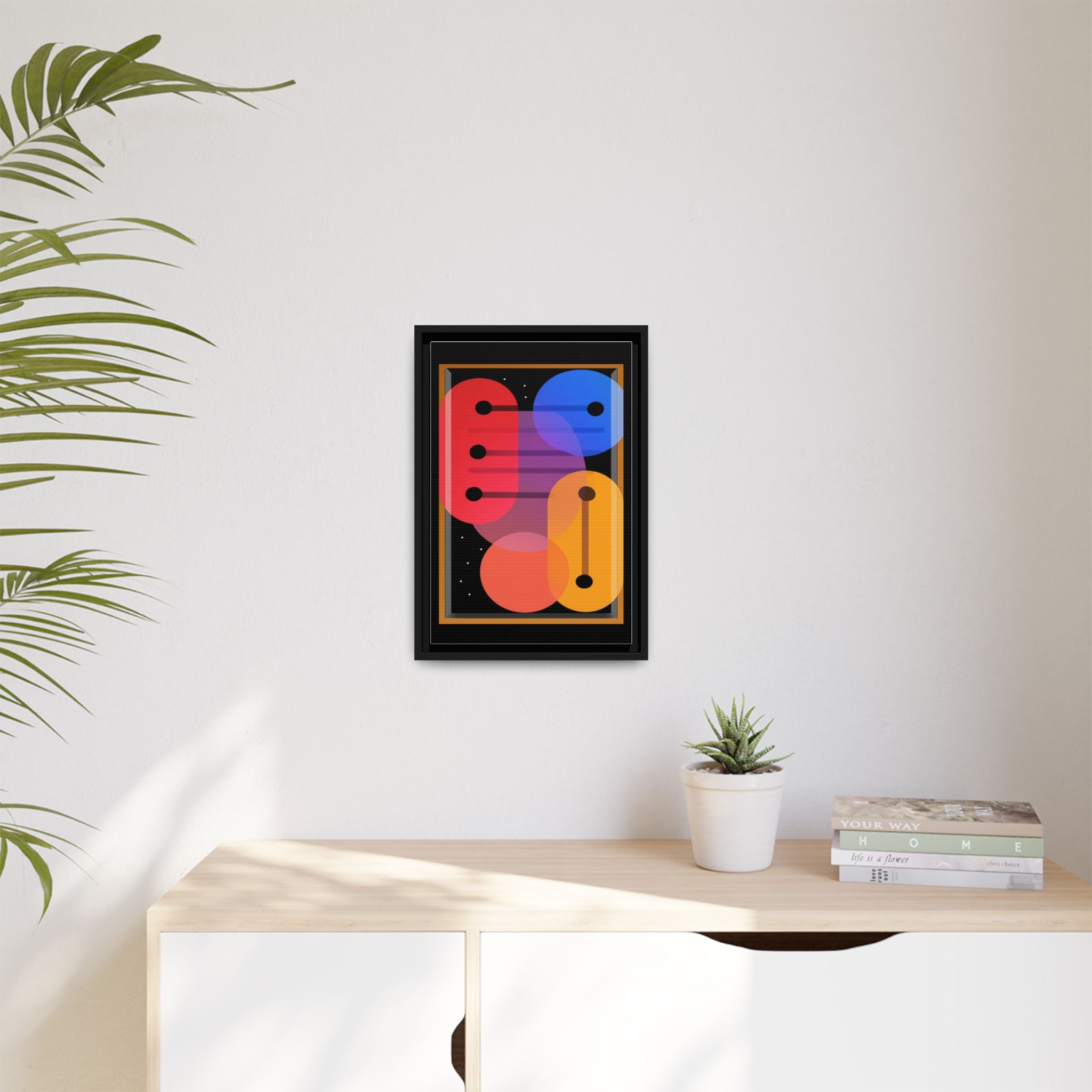 Celestial Geometry: Organic Shapes in Motion, Digital Abstract Composition, Vibrant Color Intersections   |   Custom Orders Accepted