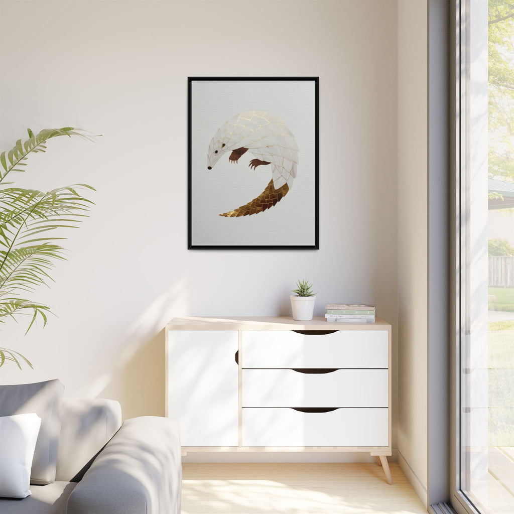 Geometric Hedgehog: Minimalist Wildlife Illustration, Layered Metallic Geometric Art   |    Custom Orders Available