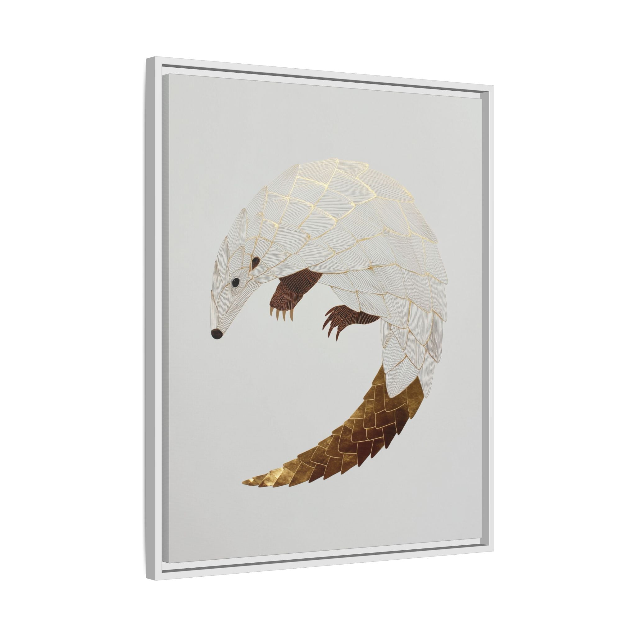 Geometric Hedgehog: Minimalist Wildlife Illustration, Layered Metallic Geometric Art   |    Custom Orders Available