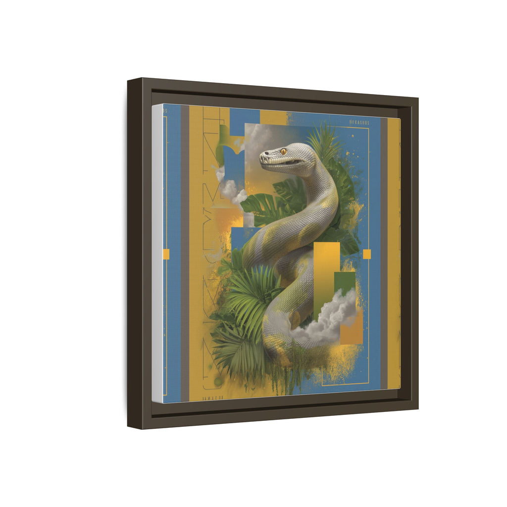 Serpent of Surreal Geometries: Tropical Hyperrealism, Digital Snake Illustration   |    Custom Orders Available
