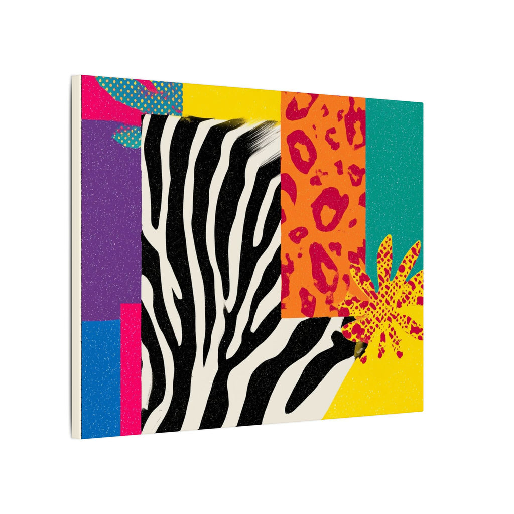 Pop Geometry: Zebra Leopard Fusion, Geometric Color Block, Modern Abstract Design   |   Custom Orders Accepted
