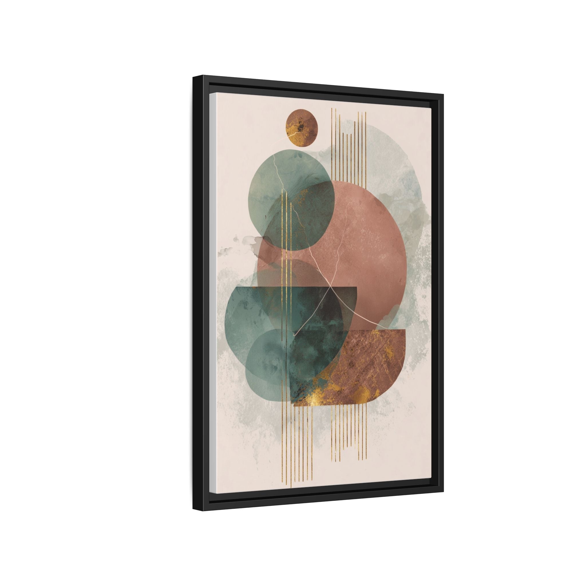 Translucent Geometries: Abstract Circles, Mid-Century Minimalism, Watercolor Layers   |   Custom Orders Accepted