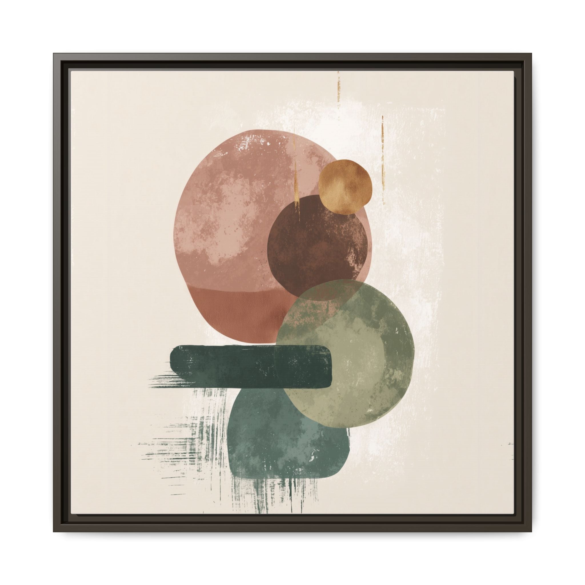 Organic Intersections: Watercolor Abstraction, Earth Tone Composition, Modern Minimalist Art   |   Custom Orders Accepted