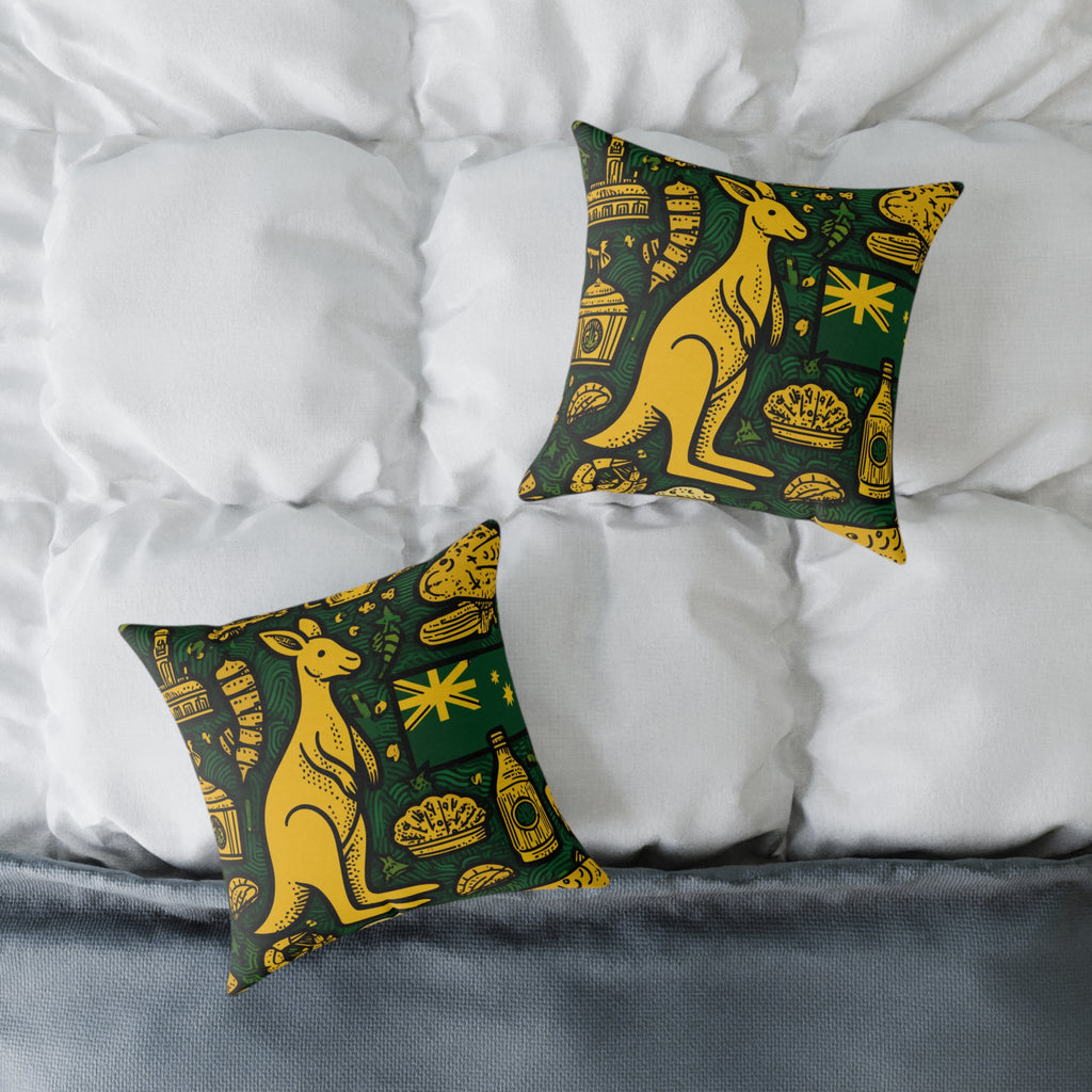 Aussie Themed Decorative Pillow, Home Decor, Couch Cushion, Gift for Australian Lovers, Unique and Fun Room Accent