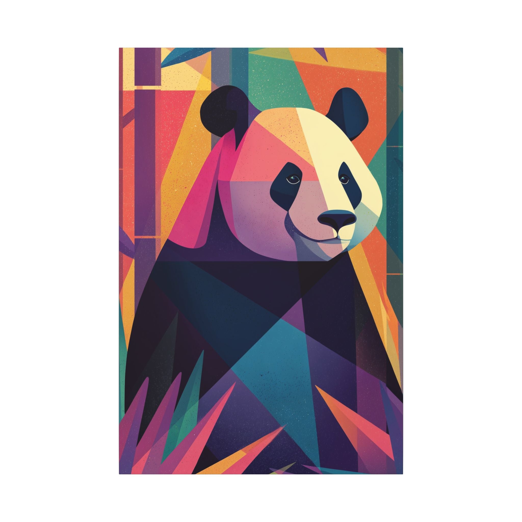 Geometric Panda: Polygonal Animal Art, Vibrant Modern Design, Abstract Wildlife Illustration   |  Personalized & Custom Orders Available