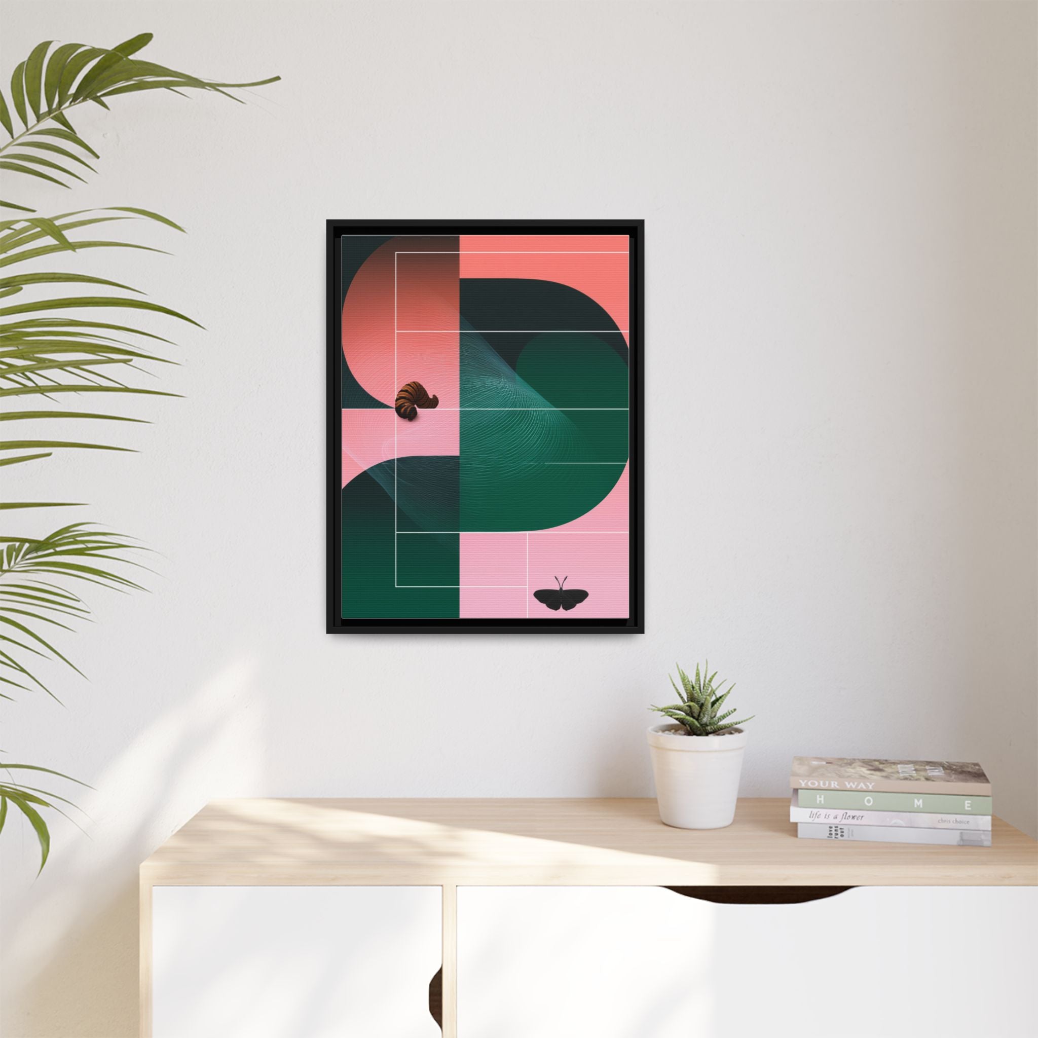 Metamorphosis in Geometric Harmony: Nature's Transformation, Abstract Design Exploration   |    Custom Orders Available