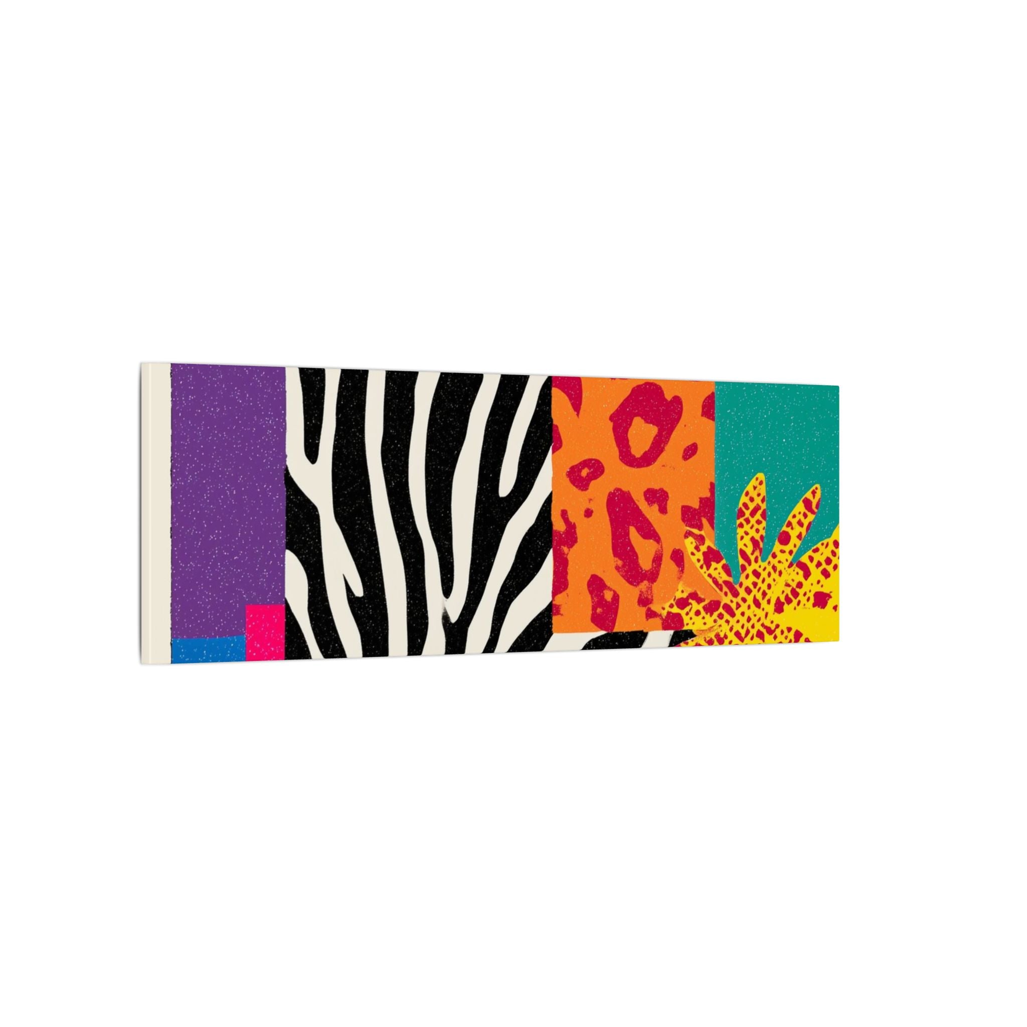 Pop Geometry: Zebra Leopard Fusion, Geometric Color Block, Modern Abstract Design   |   Custom Orders Accepted