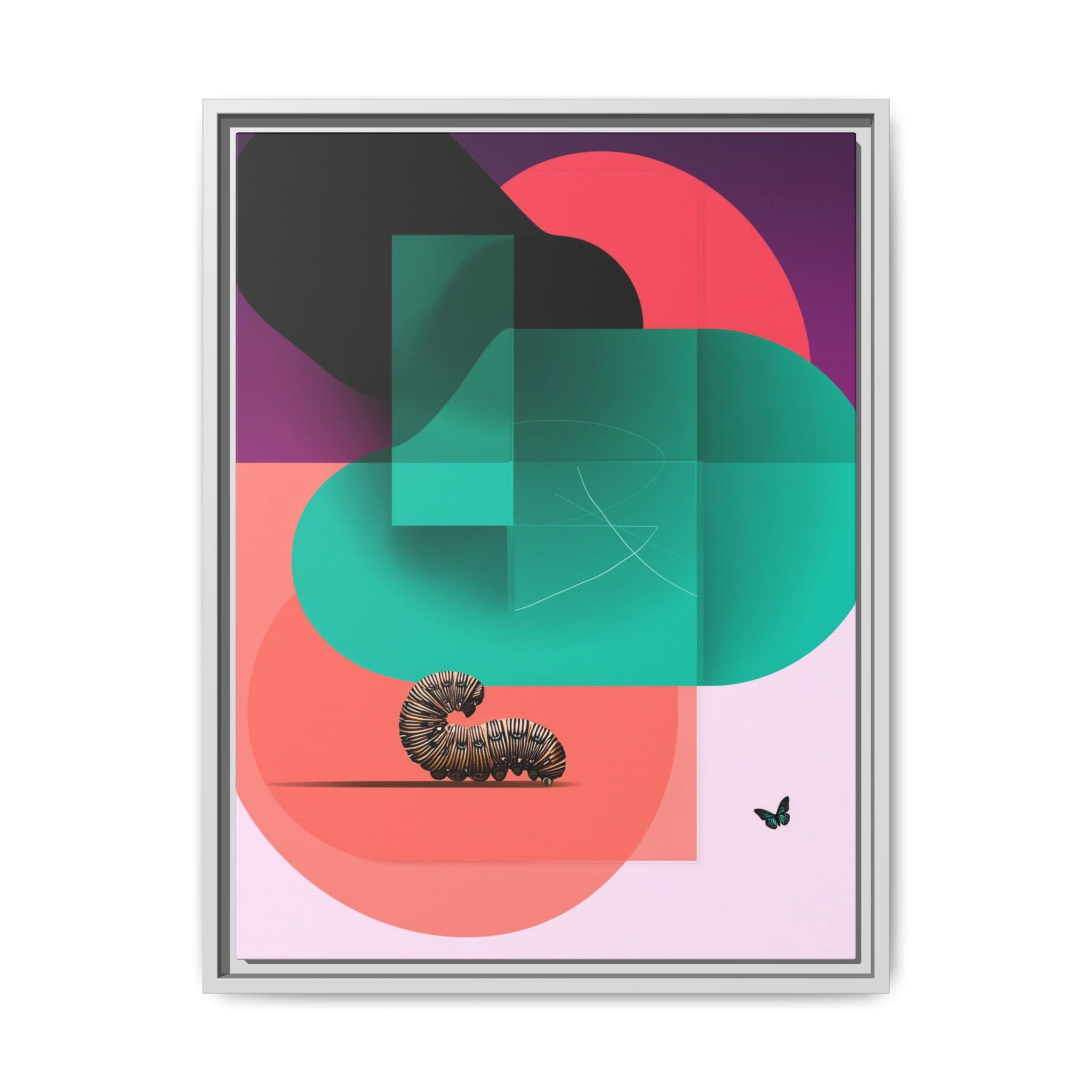 Metamorphosis of Color: Geometric Abstract Butterfly Design, Translucent Shapes Composition   |    Custom Orders Available